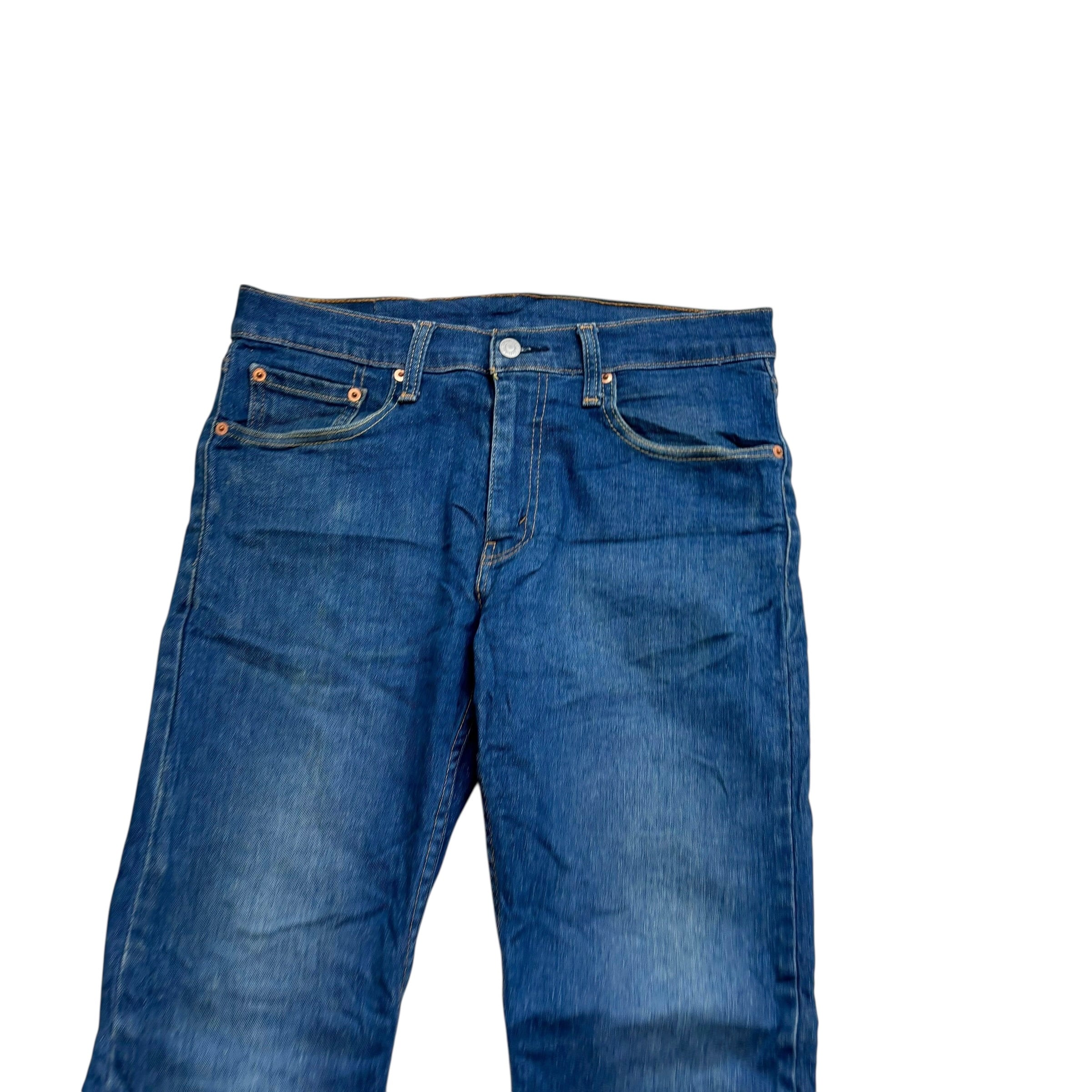 Levis 502 Jeans W31 L32 Mens Dark Blue Regular Tapered Fit Stretch Denim