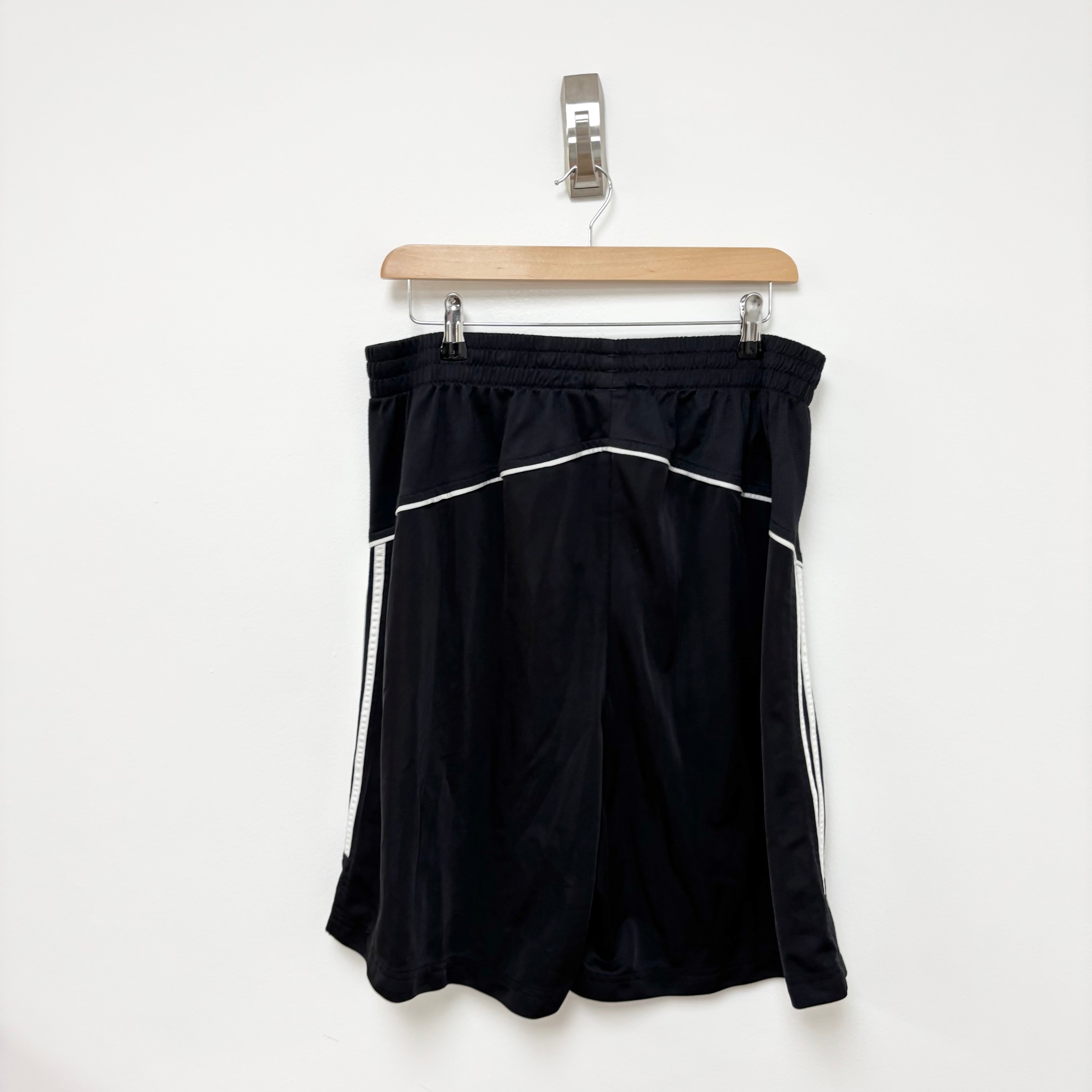 Adidas Shorts Mens XL Black Sports Running Gym Athletic Pockets (E)