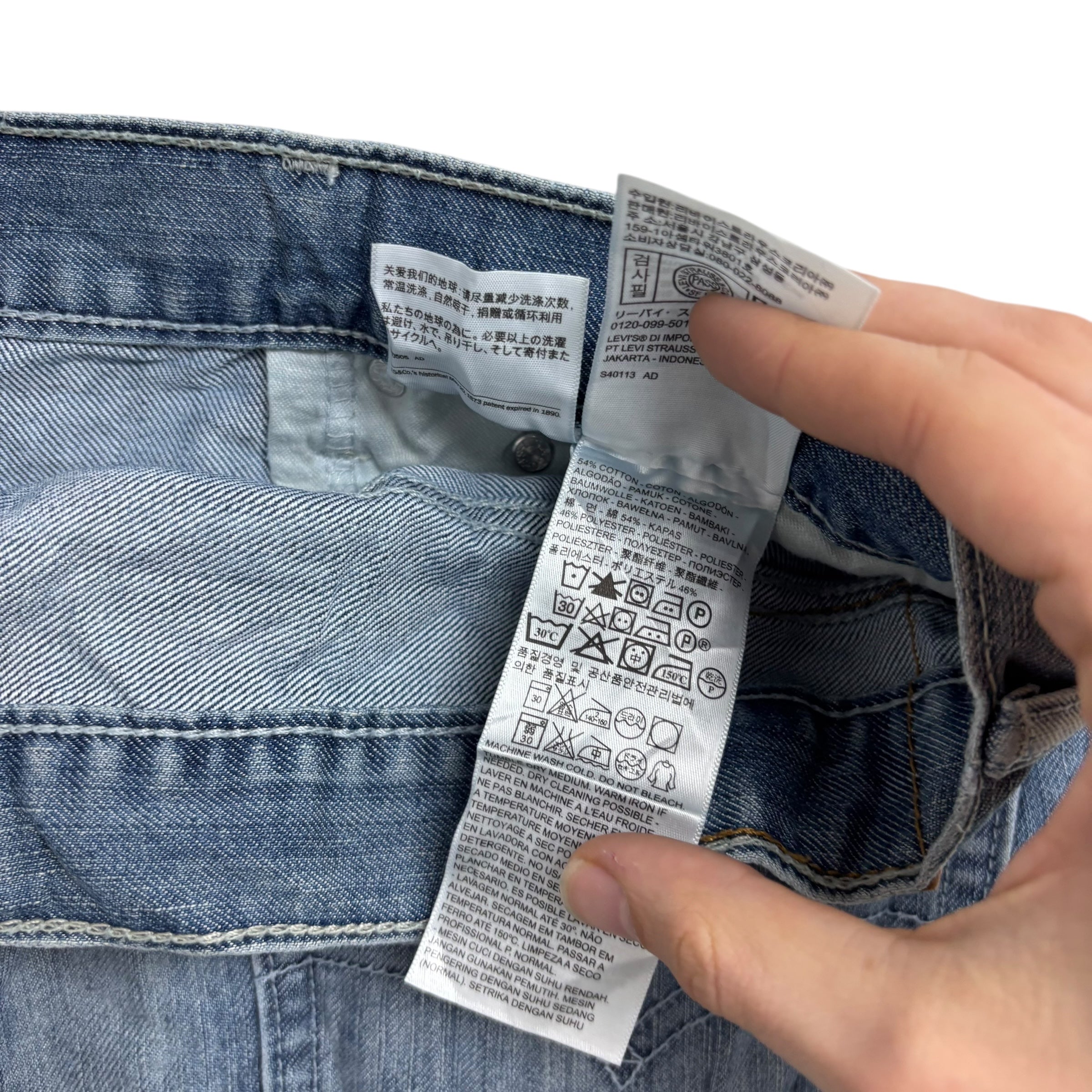 Levis 511 Jeans W36 L32 Mens Light Blue Slim Fit Denim (E)