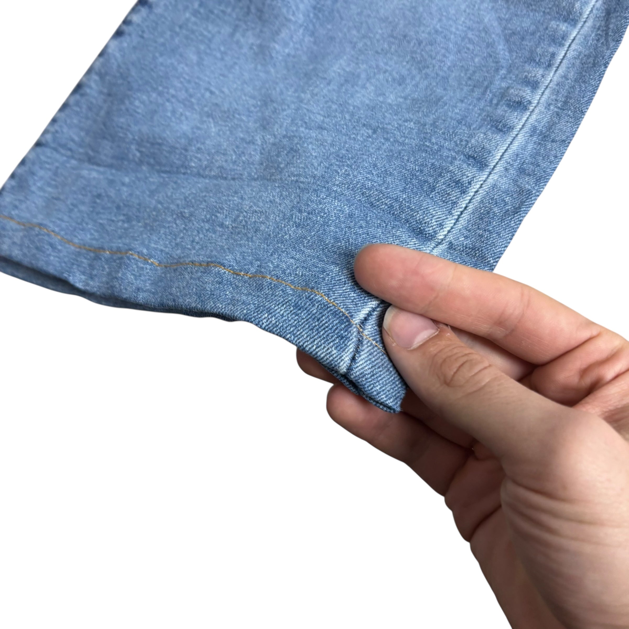 Levis 501 Jeans W38 L26 Mens Light Blue Regular Straight Fit Stretch Denim