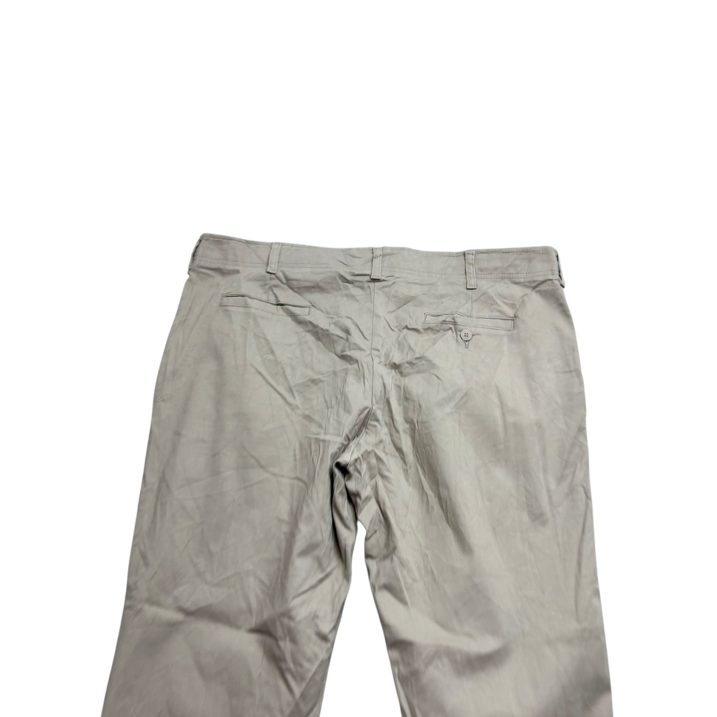 Lee Trousers W40 L30 Mens Cream Regular Tapered Fit Stretch Pants (E)