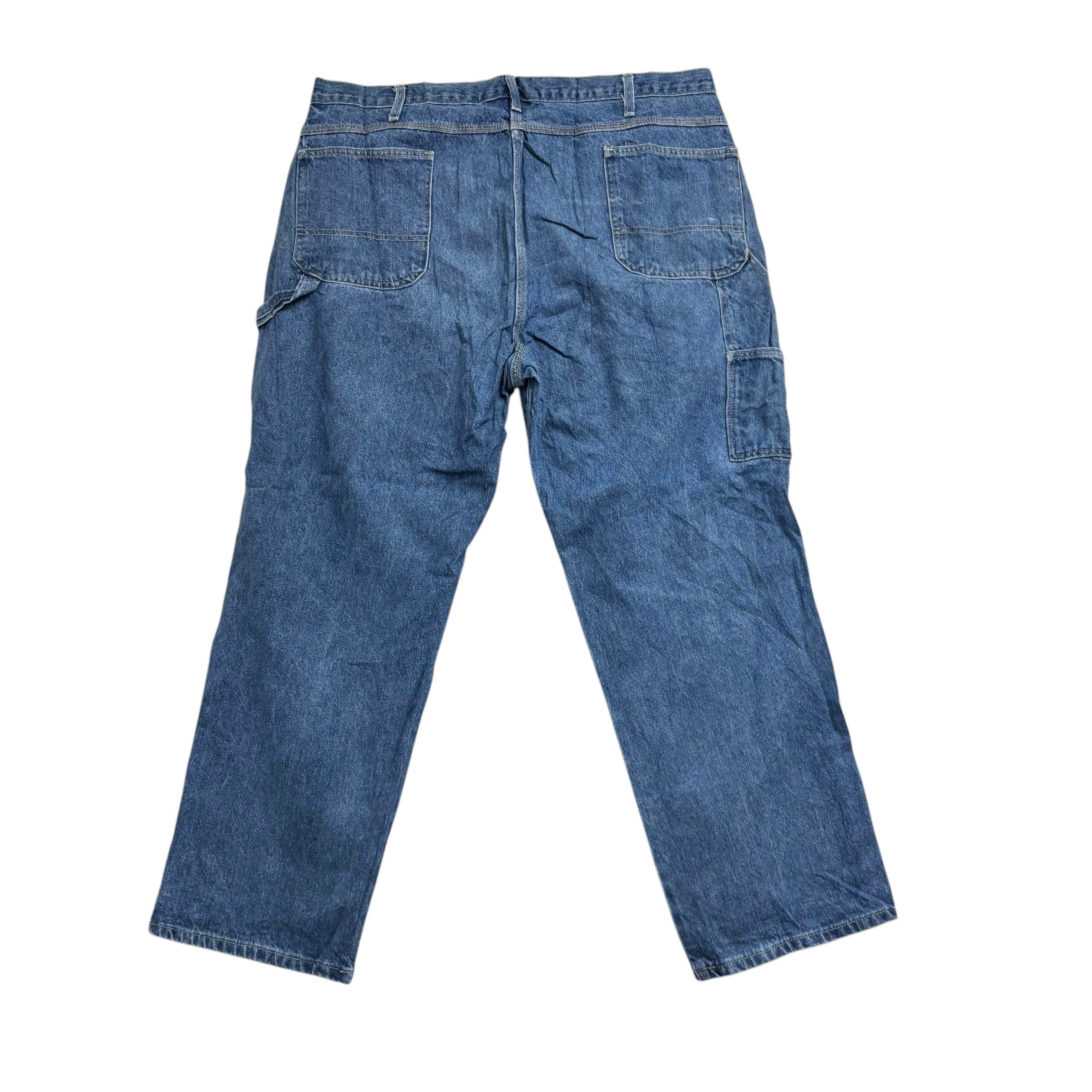 Dickies Carpenter Jeans W42 L32 Mens Mid Blue Relaxed Straight Fit Pants