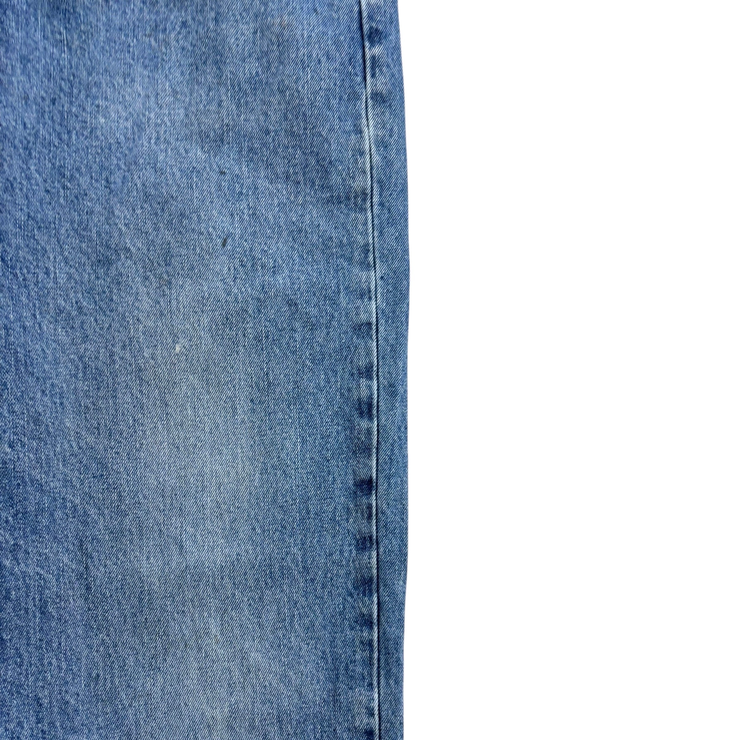 Levis 550 Jeans W38 L34 Mens Mid Blue Baggy Relaxed Straight Fit Denim (F)