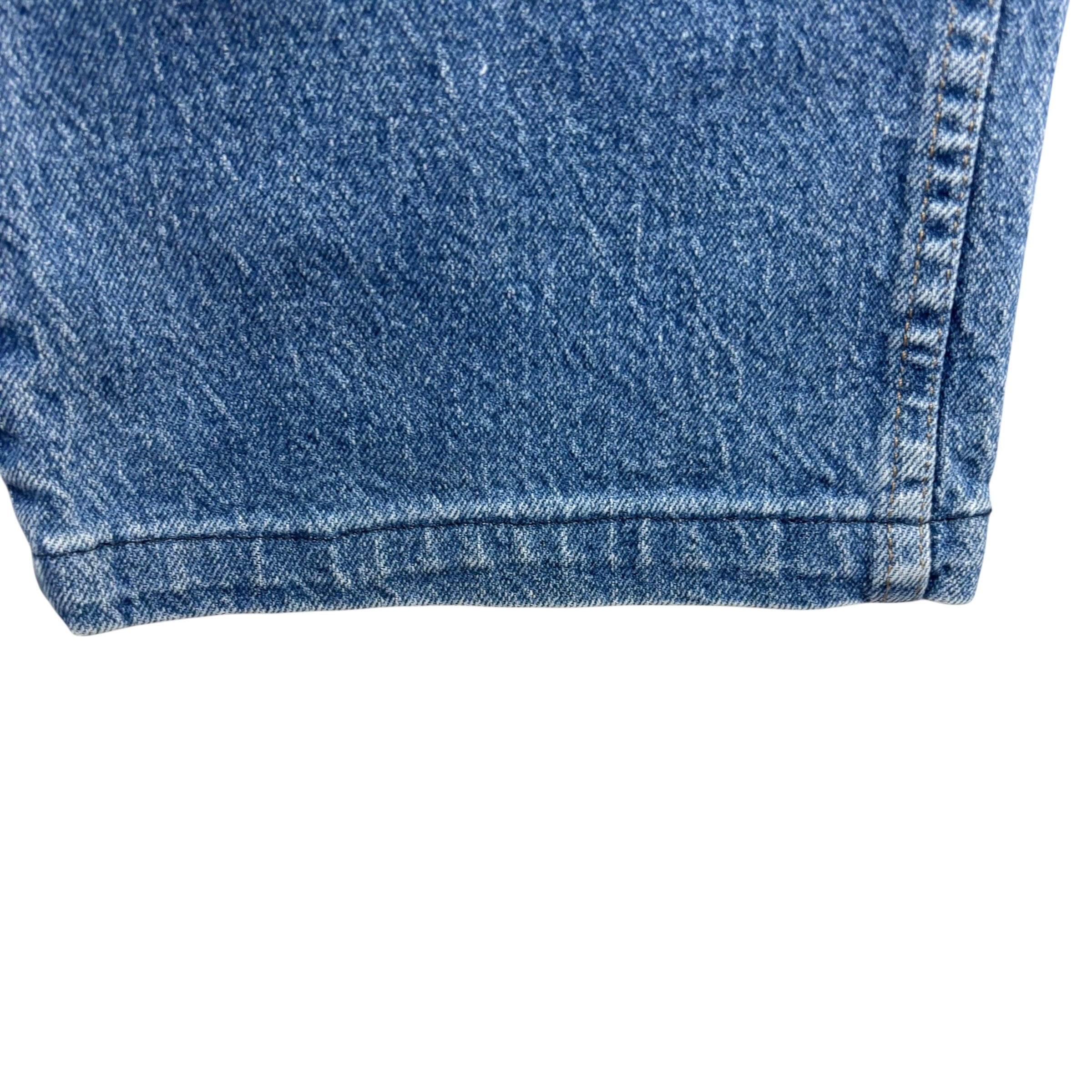 Wrangler Jeans W38 L28 Mens Mid Blue Regular Straight Fit Stretch Denim