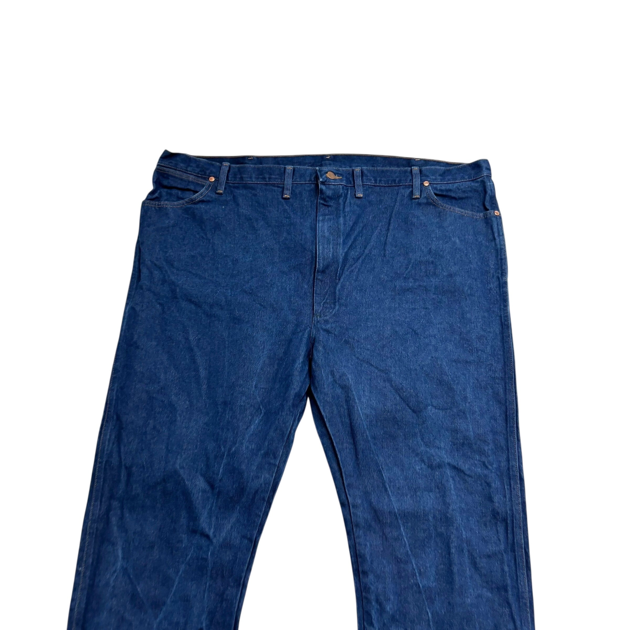 Wrangler Jeans Cowboy Cut W50 L34 Mens Dark Blue 13MWZ Original Fit Denim (E)