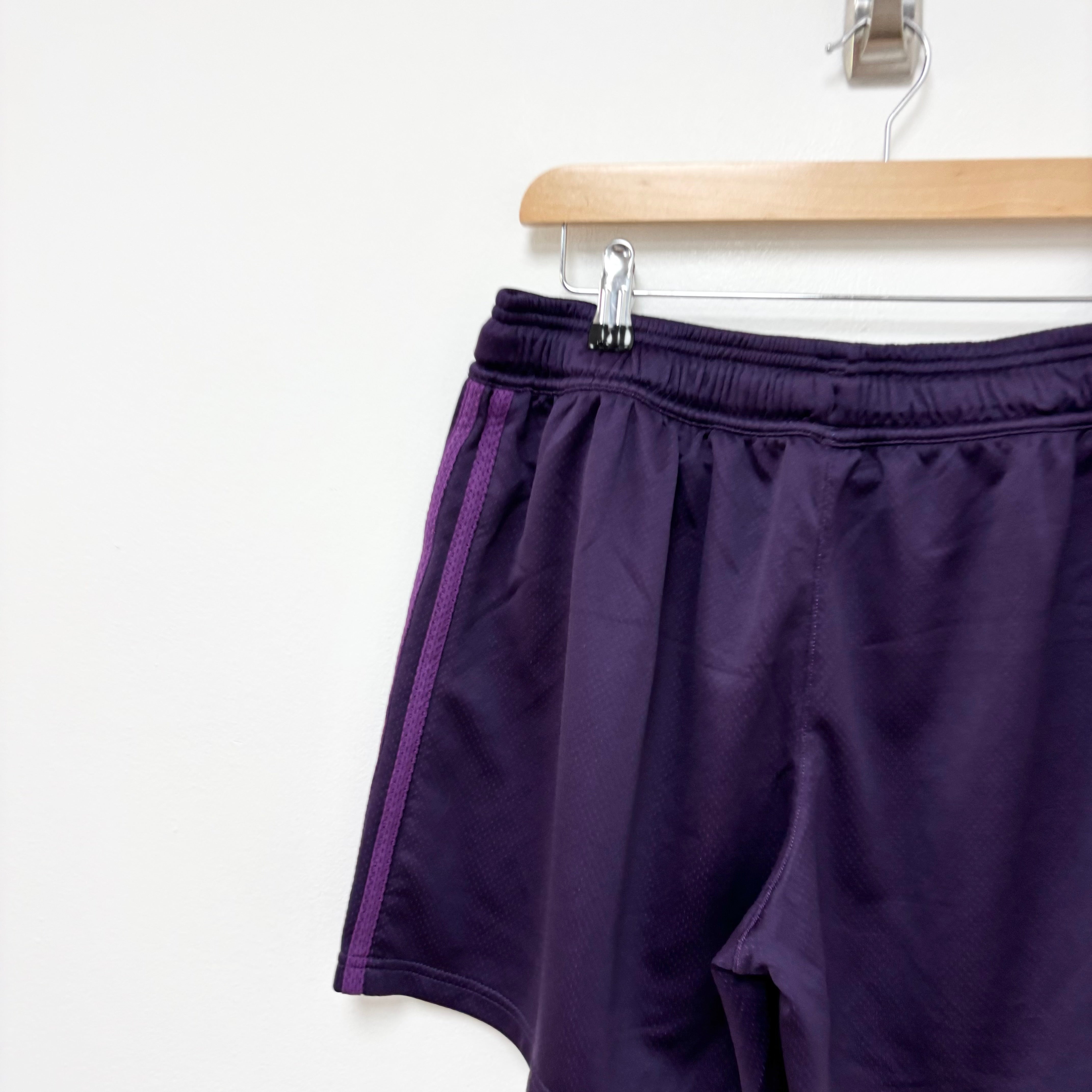 Adidas Shorts Womens Medium Purple Sports Running Gym Athletic (E)