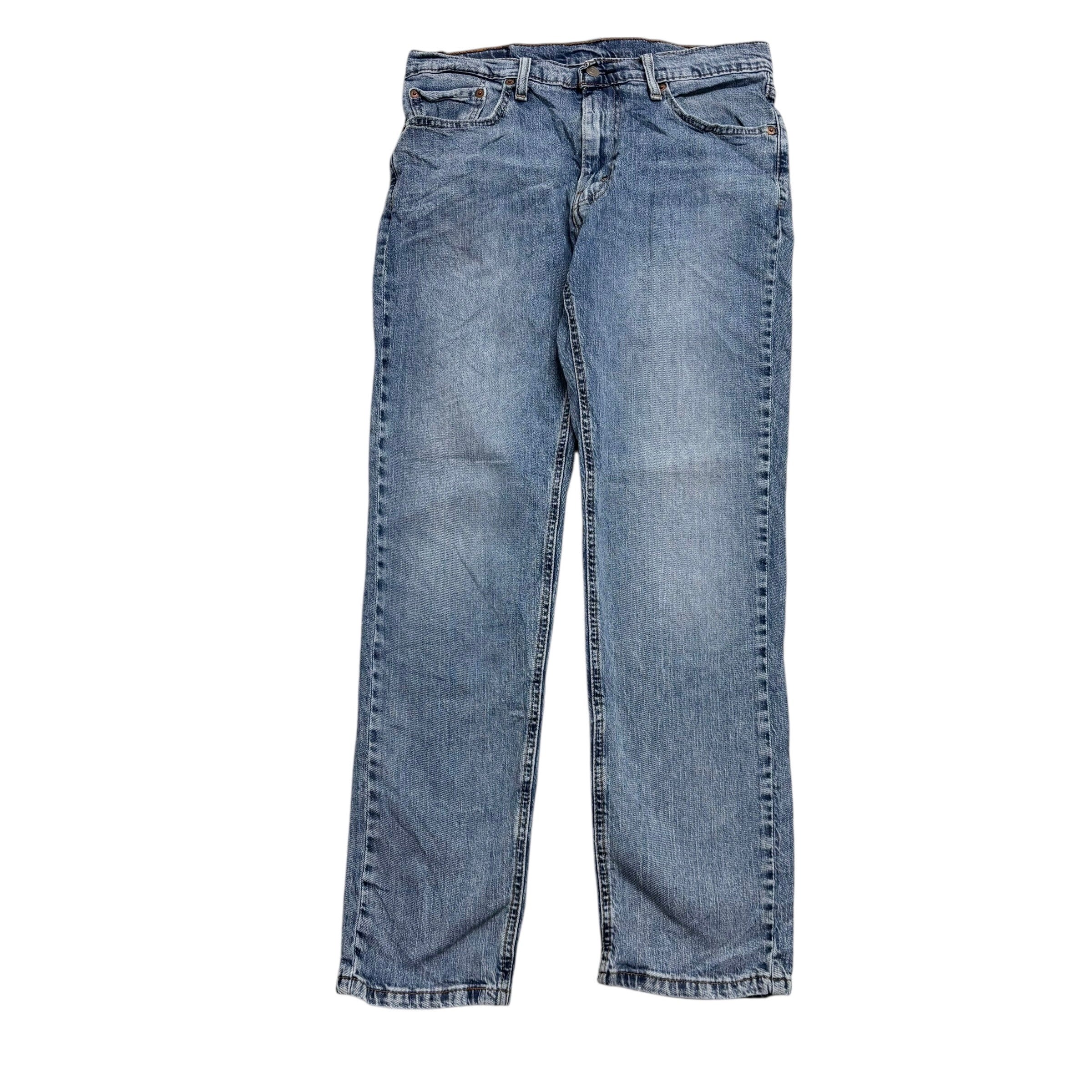 Levis 541 Jeans W32 L32 Mens Light Blue Athletic Tapered Fit Stretch Denim (E)