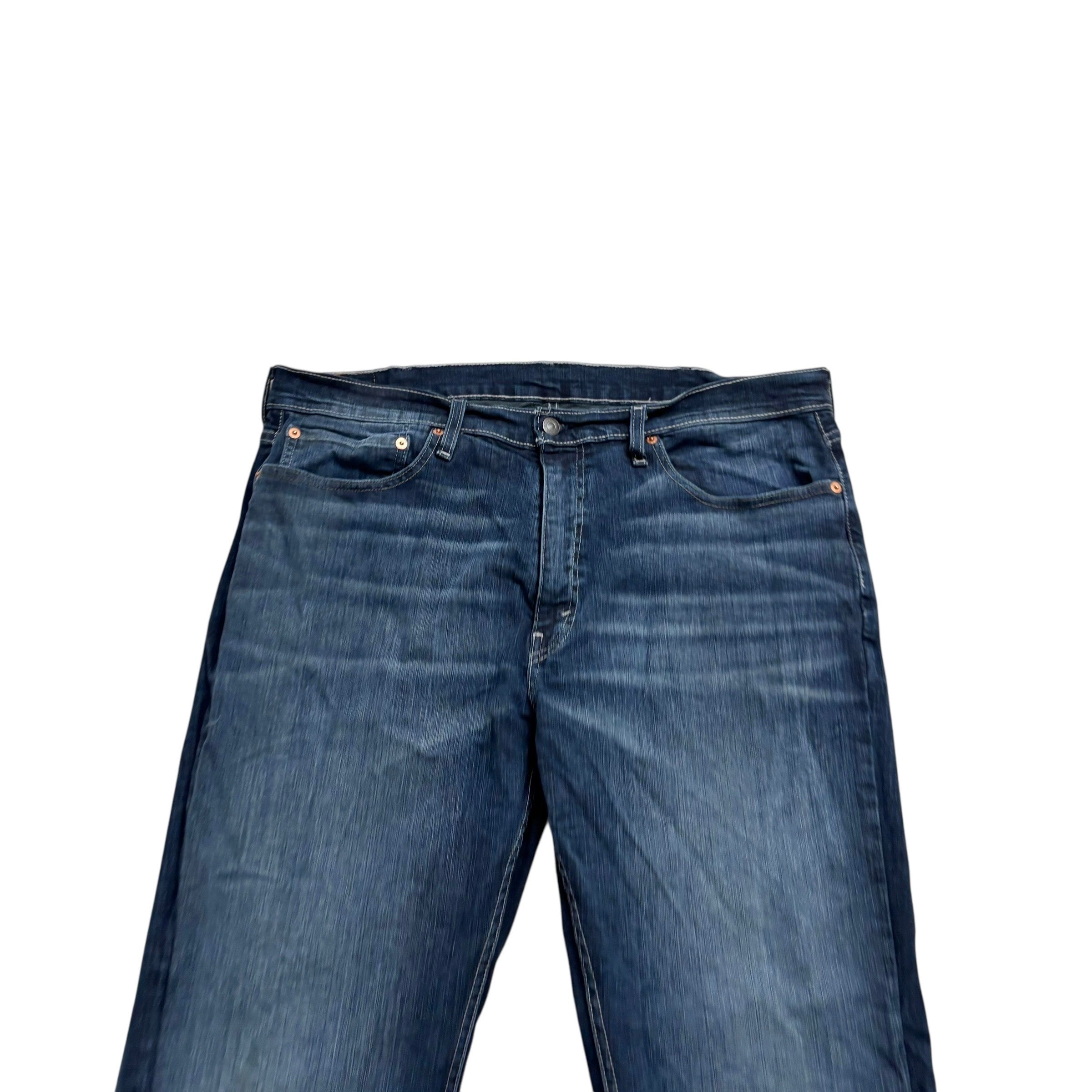 Levis 559 Jeans W38 L30 Mens Navy Blue Regular Straight Fit Stretch Denim