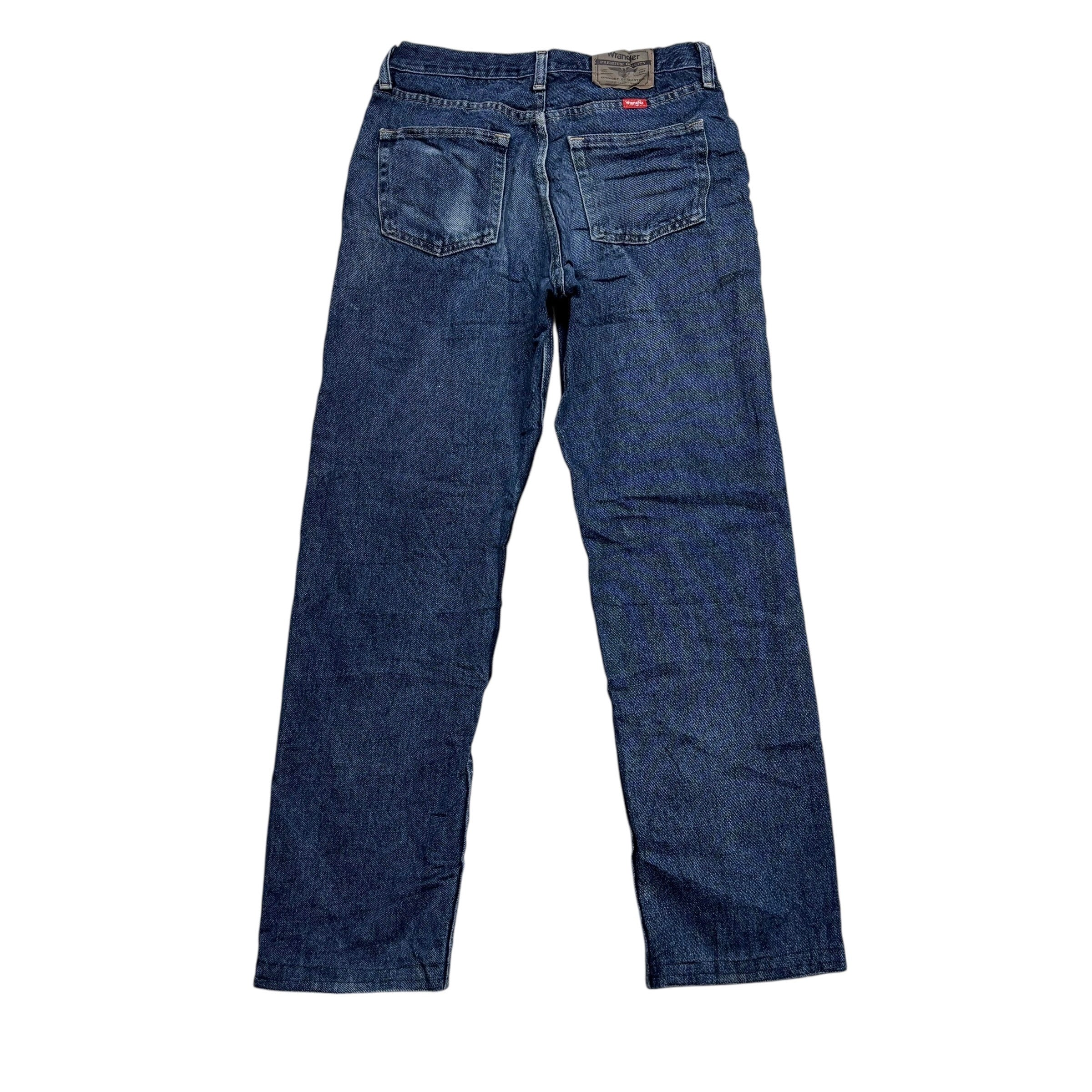 Wrangler Jeans W31 L30 Mens Dark Blue Regular Straight Fit Denim