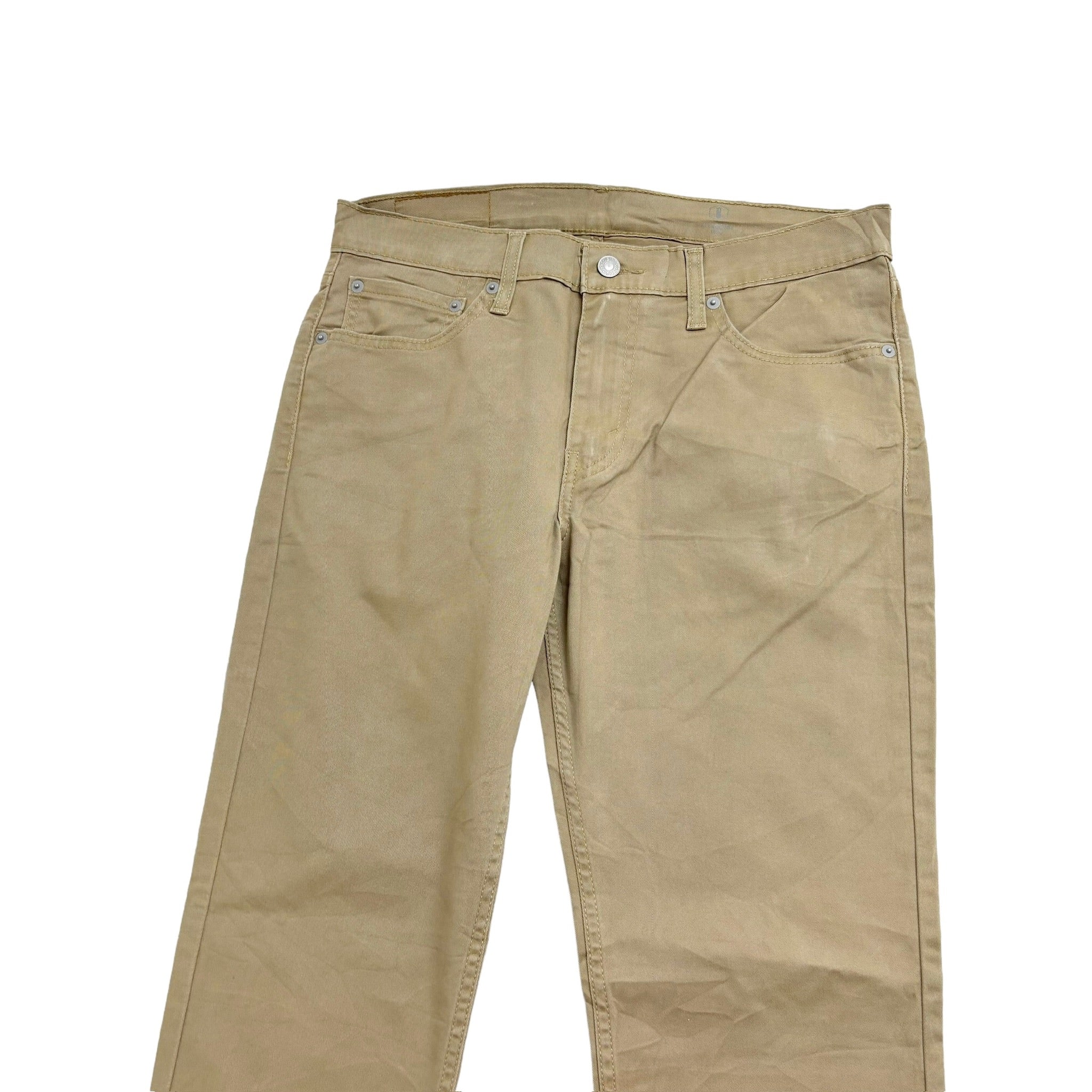 Levis 511 Trousers W31 L32 Mens Beige Tan Slim Fit Stretch Cotton Pants