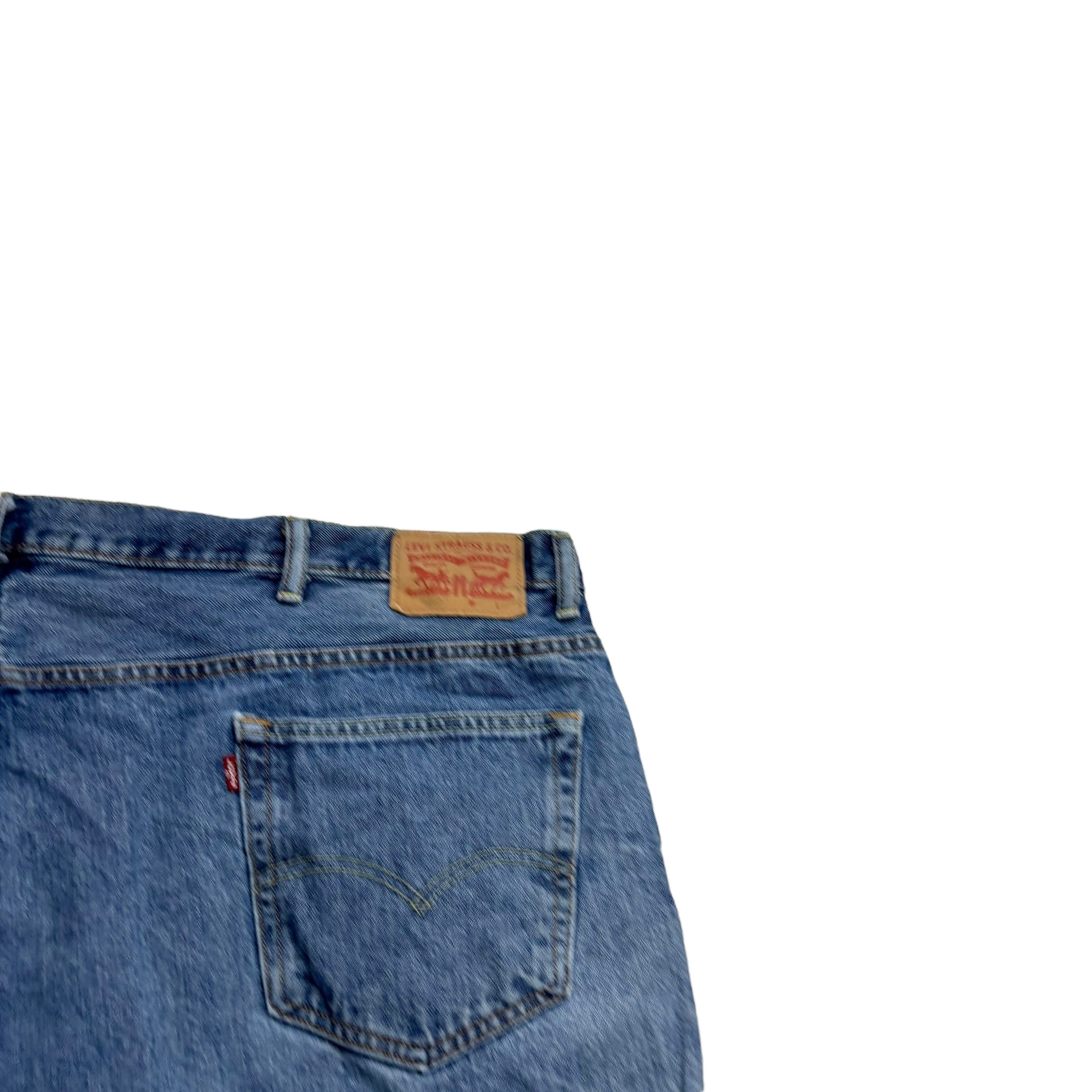 Levis 560 Jeans W52 L30 Mens Light Blue Baggy Relaxed Comfort Fit Denim