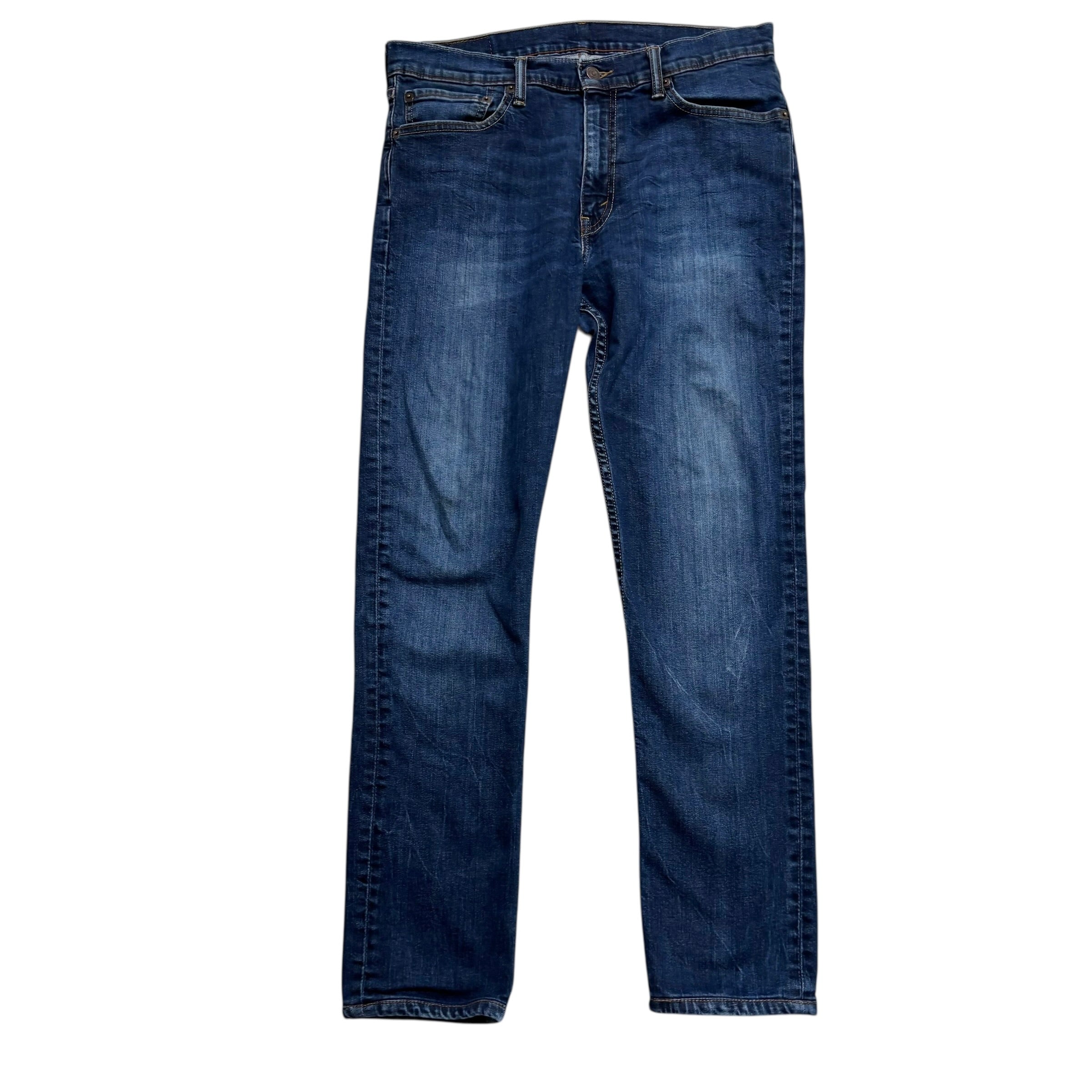 Levis 510 Jeans W34 L29 Mens Dark Blue Skinny Fit Stretch Denim (E)