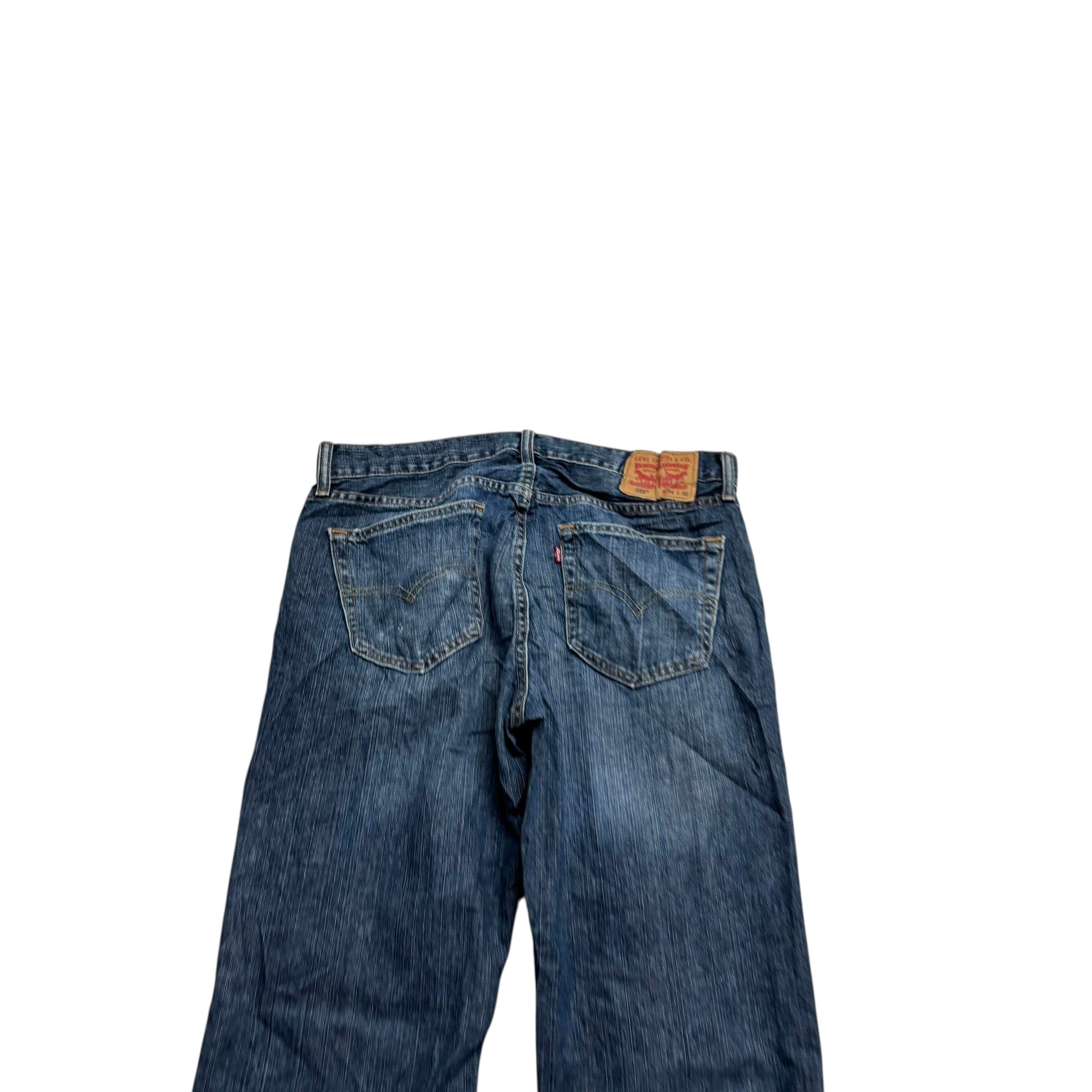 Levis 559 Jeans W34 L32 Mens Mid Blue Baggy Relaxed Straight Fit Denim