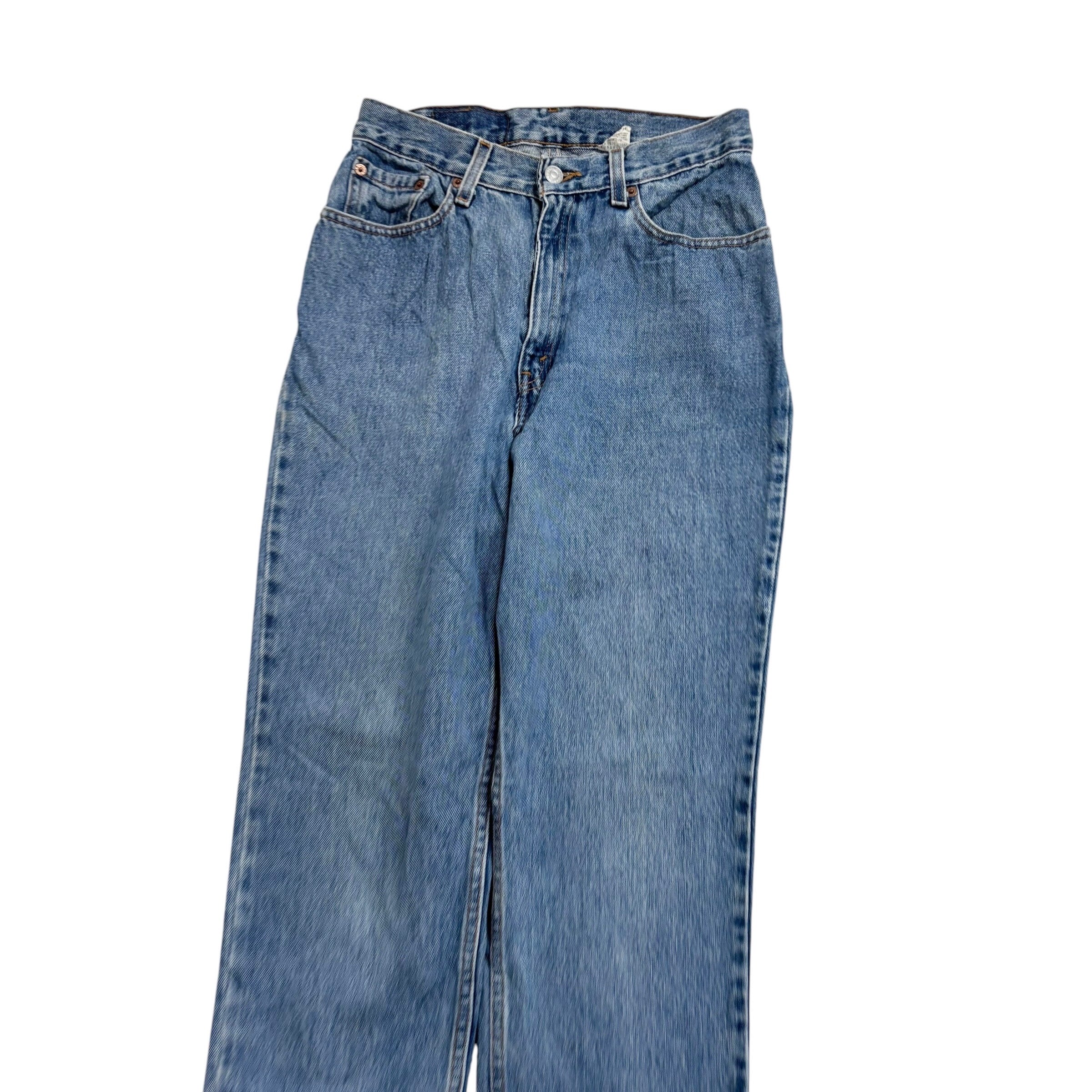 Levis 512 Jeans W26 L31 Womens Light Blue Slim Tapered Fit Vintage Denim (E)