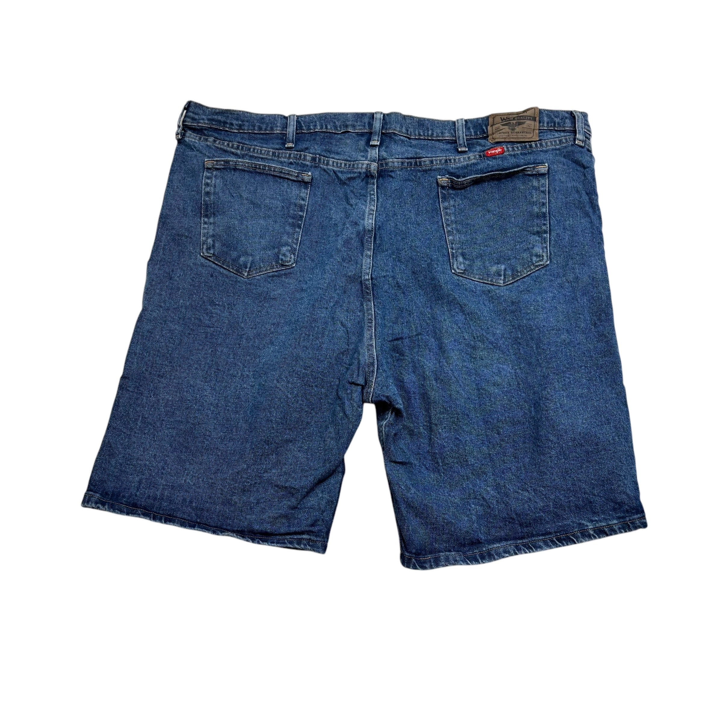 Wrangler Baggy Jorts W48 Mens Denim Shorts Mid Blue Relaxed Fit Stretch (E)