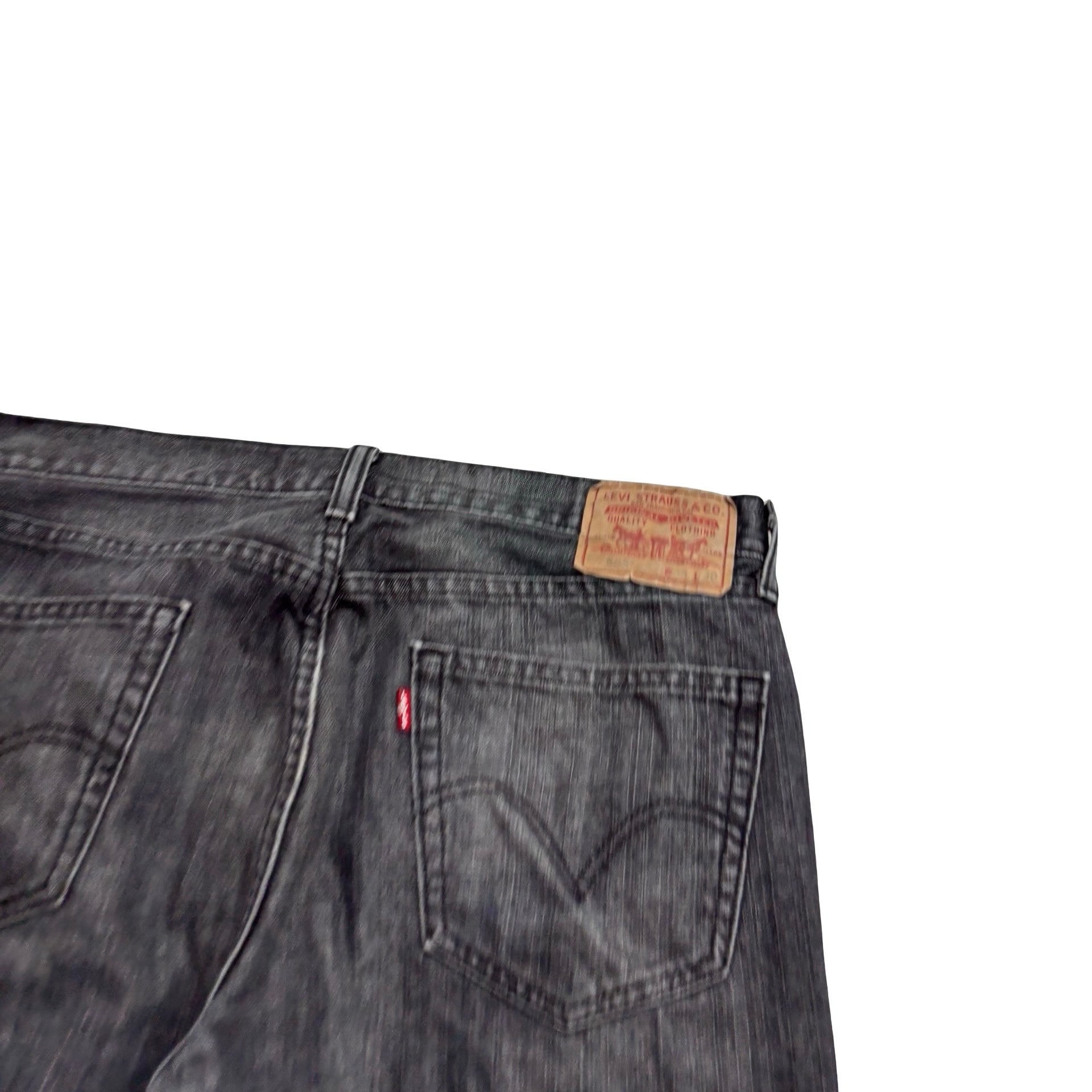 Levis 505 Jeans W33 L30 Mens Black Regular Straight Fit Vintage Denim