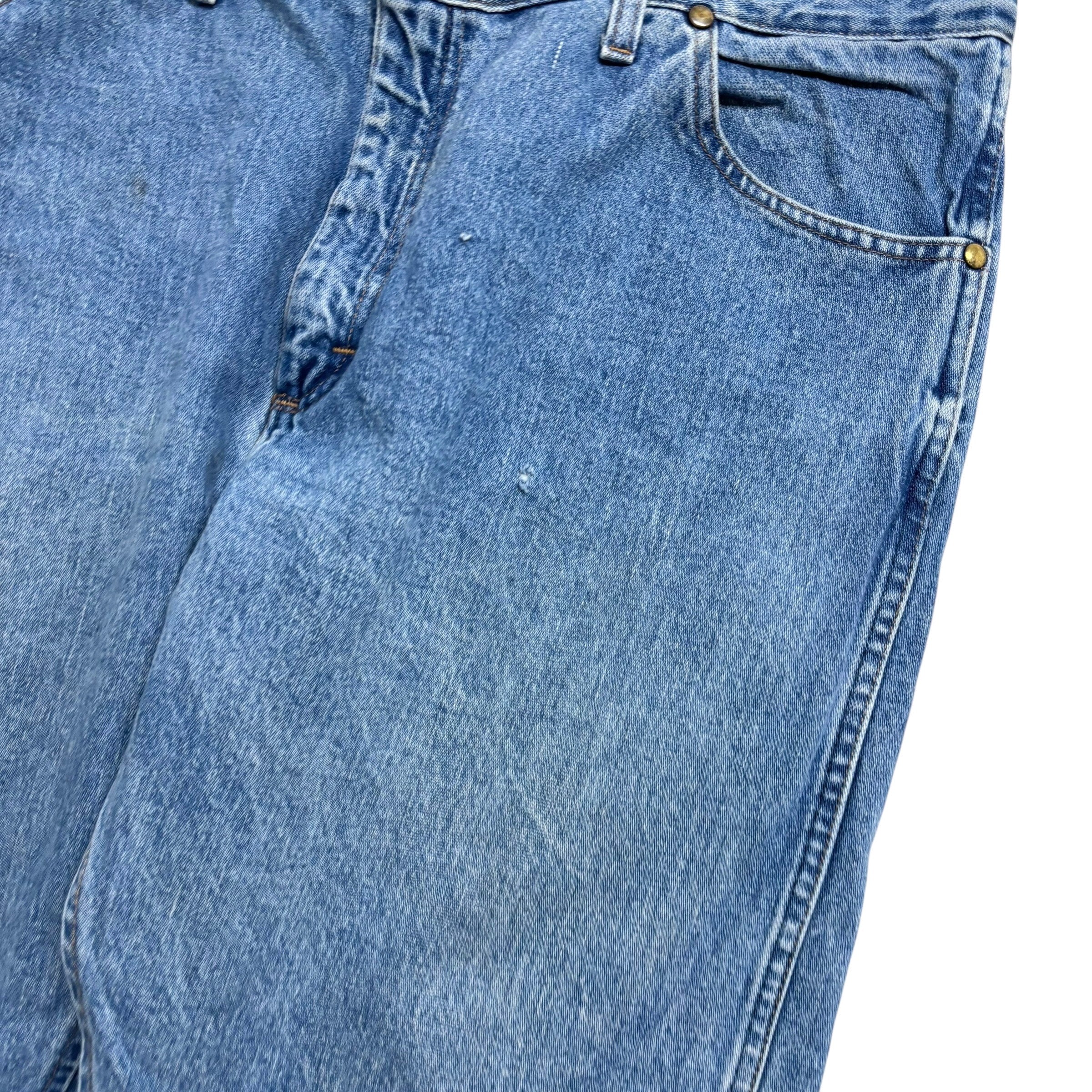 Wrangler Jeans Cowboy Cut W38 L29 Mens Light Blue 47MWZ Original Fit Denim