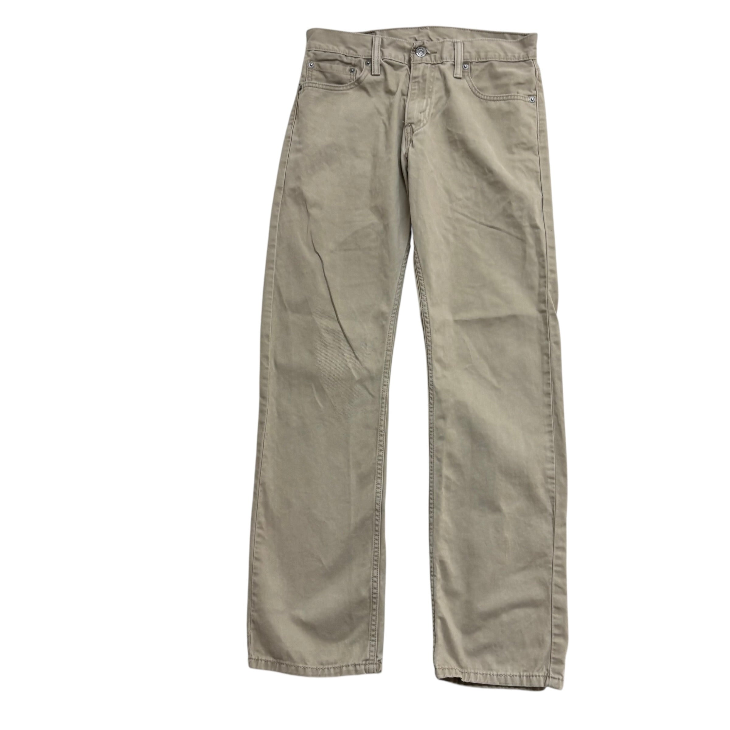 Levis 514 Trousers W30 L30 Mens Beige Regular Straight Fit Pants