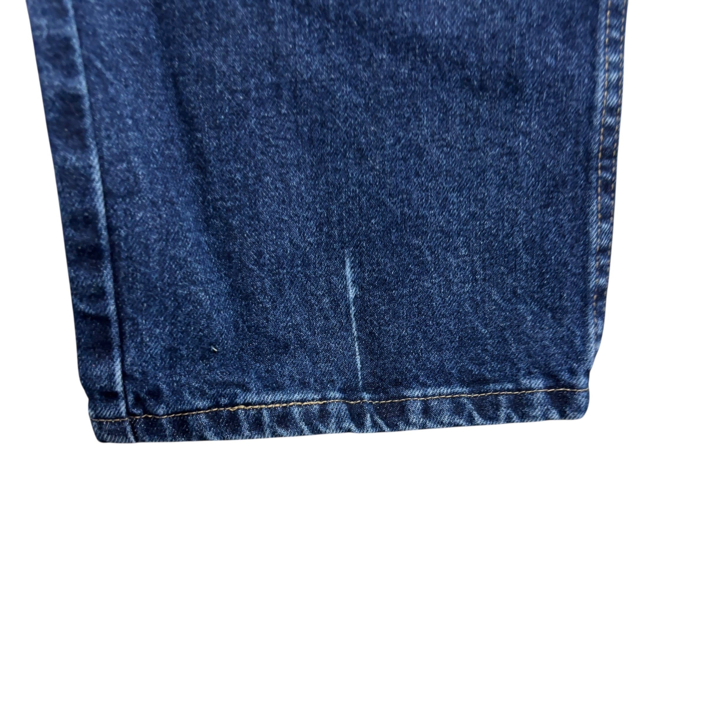 Wrangler Jeans W40 L30 Mens Dark Blue Regular Straight Fit Denim