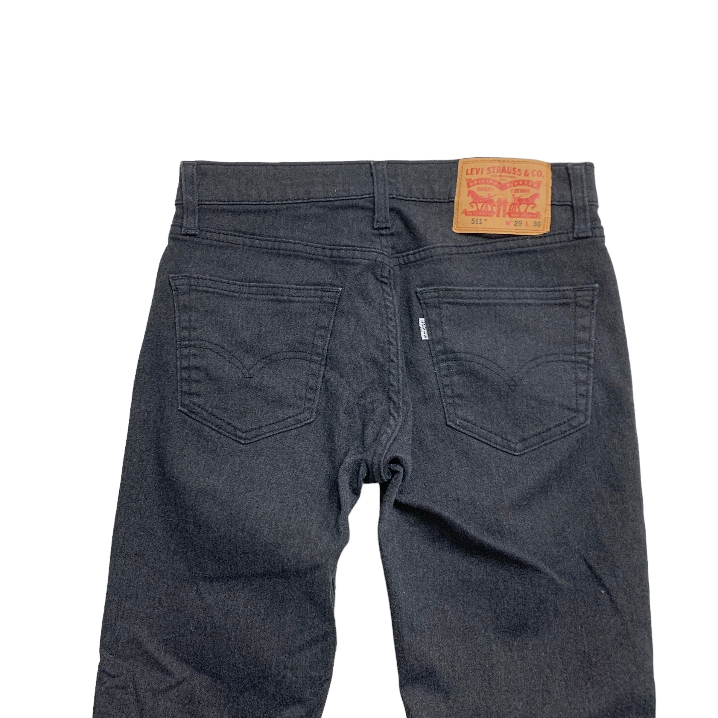 Levis 511 Trousers W28 L28 Mens Grey Slim Fit Cotton Pants