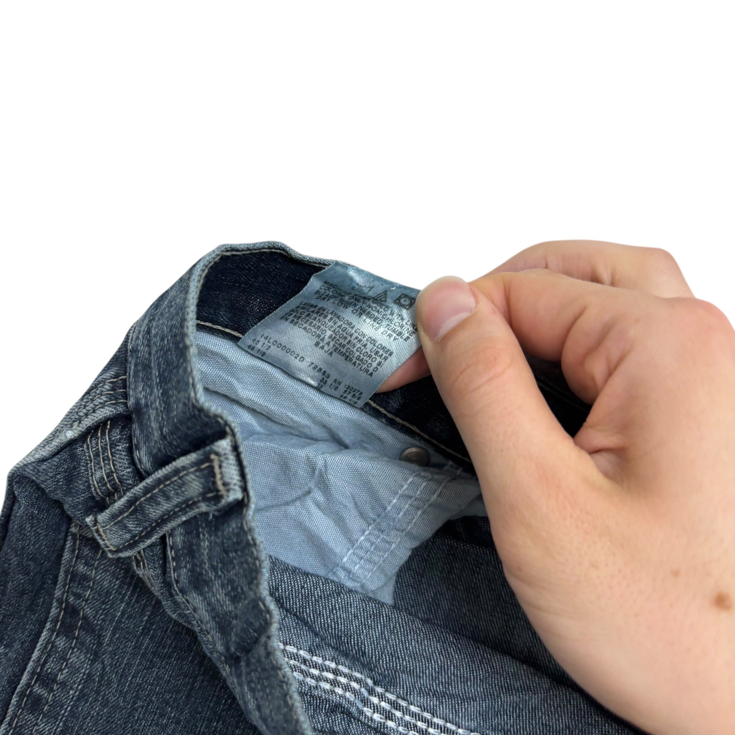 Wrangler Carpenter Jeans W44 L32 Mens Dark Blue Relaxed Straight Fit Denim (E)