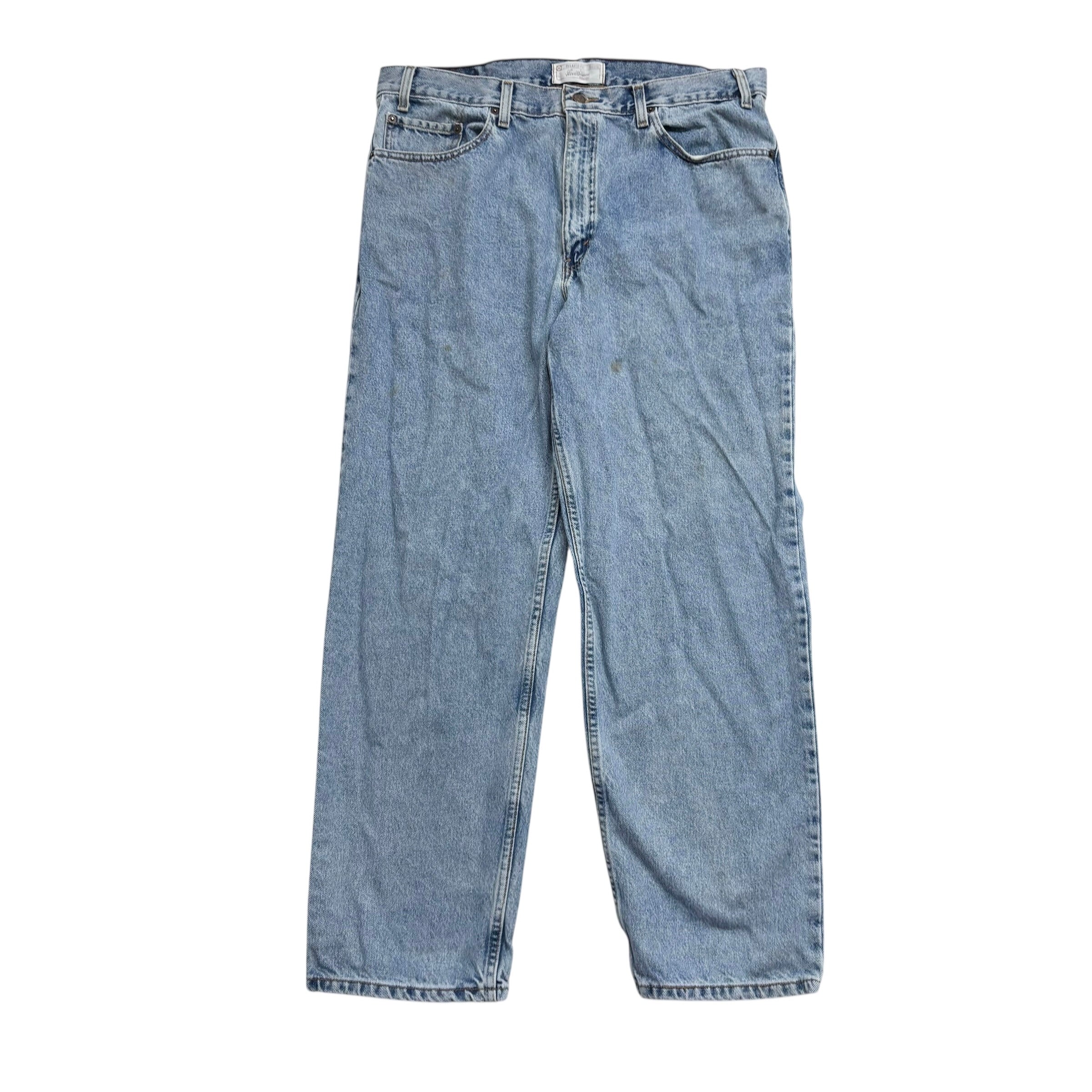 Levis Signature Jeans W38 L30 Mens Light Blue Relaxed Straight Fit Vintage (F)