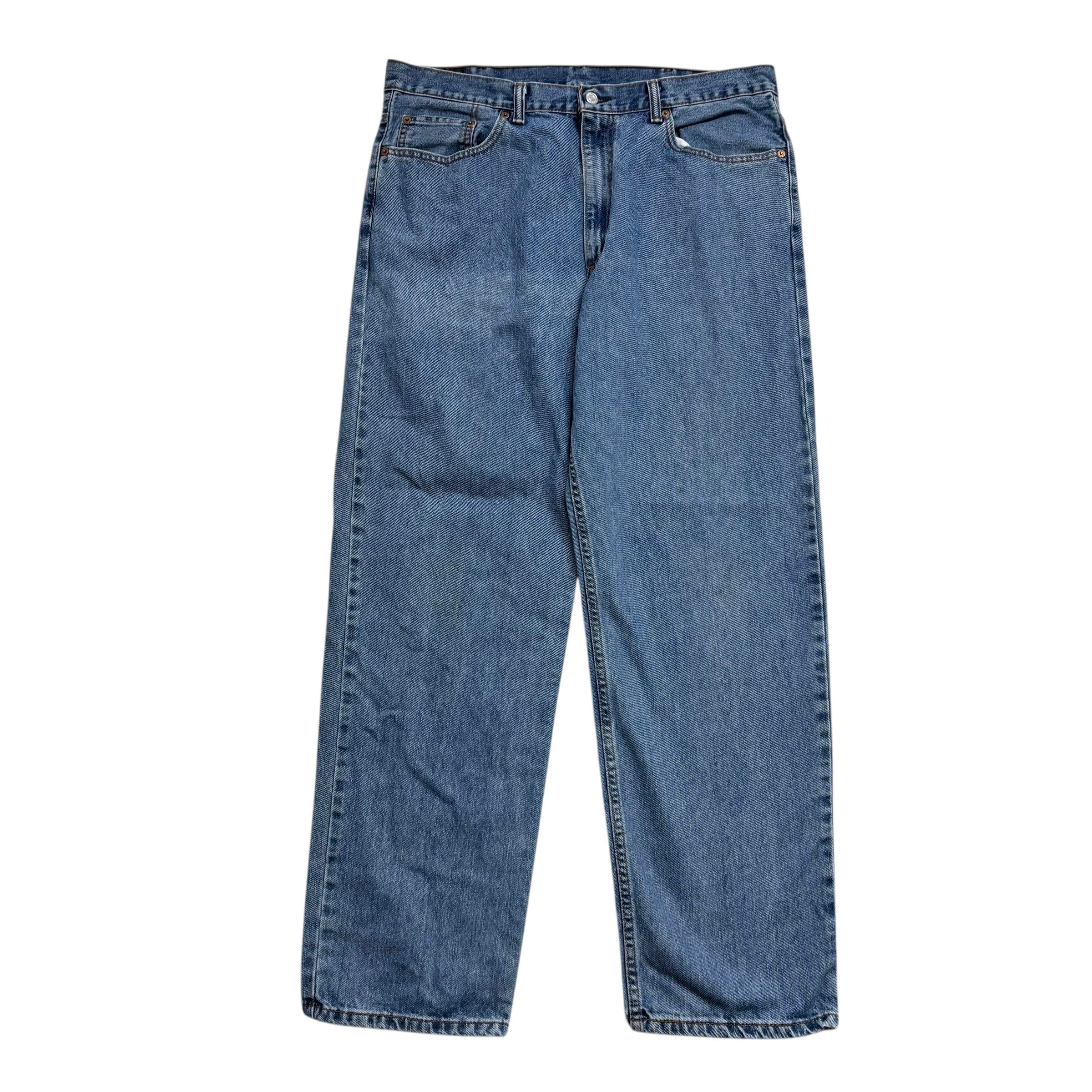 Levis 550 Jeans W38 L32 Mens Mid Blue Baggy Relaxed Straight Fit Denim