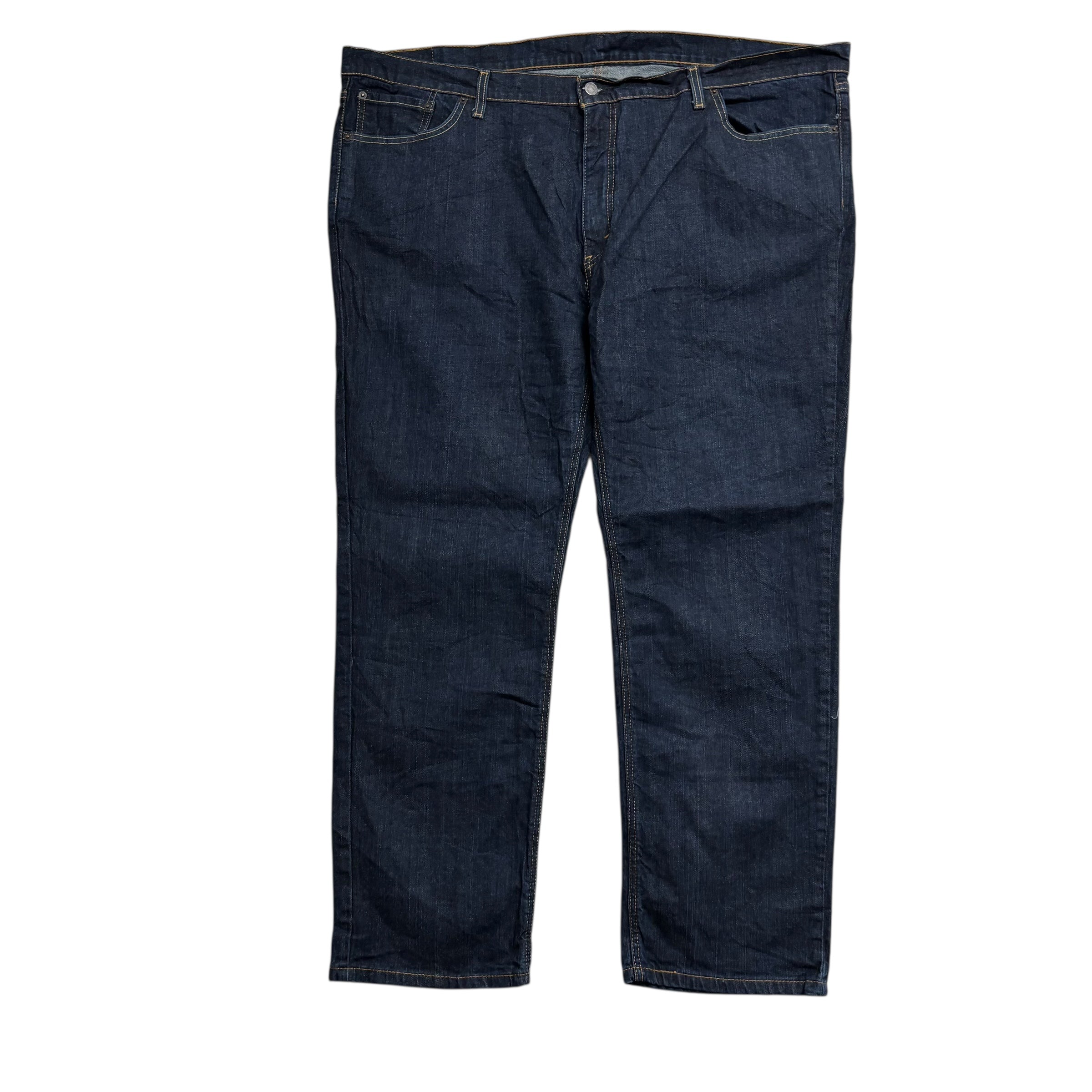 Levis 541 Jeans W50 L32 Mens Dark Blue Athletic Tapered Fit Stretch Denim (E)