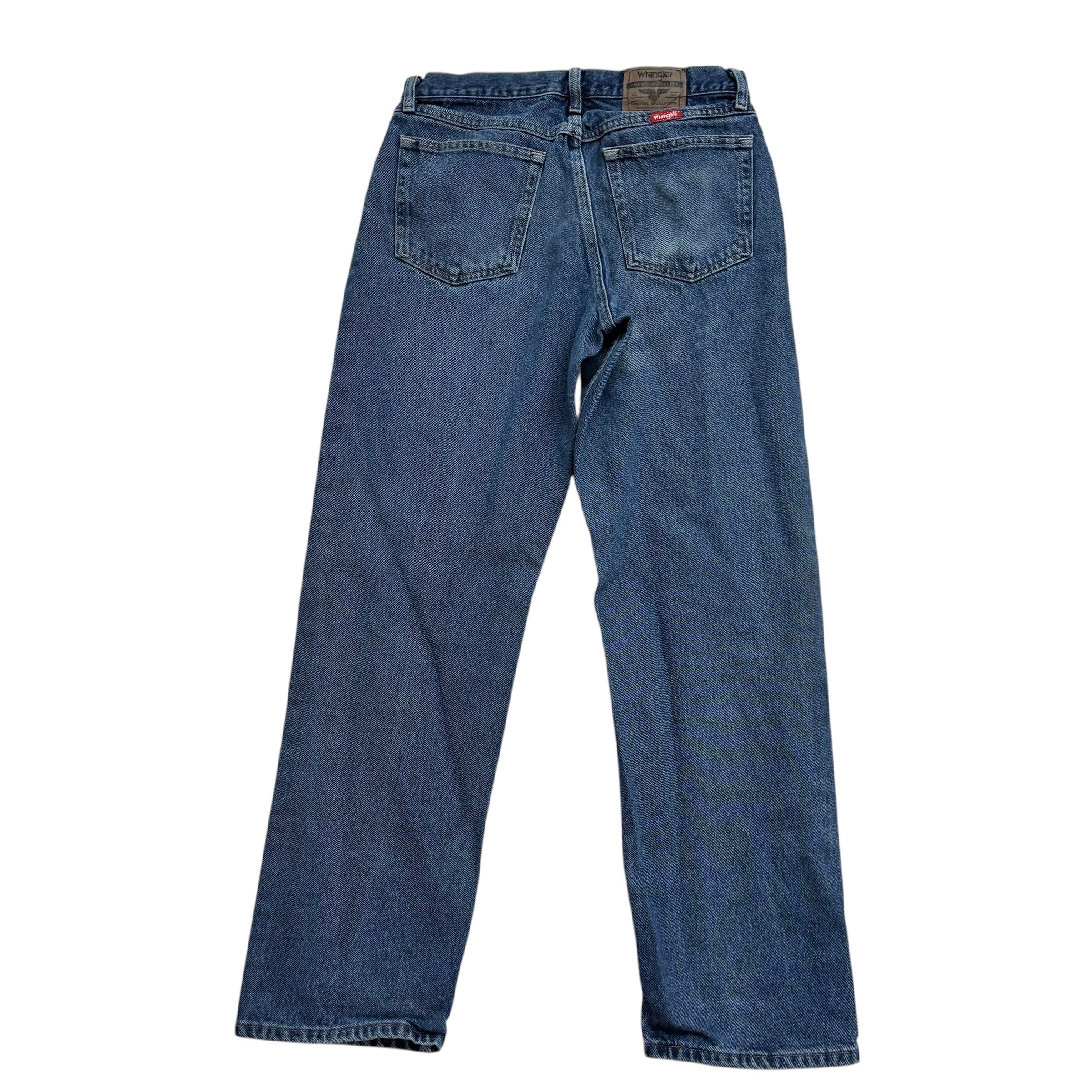 Wrangler Jeans W32 L32 Mens Mid Blue Regular Straight Fit Denim