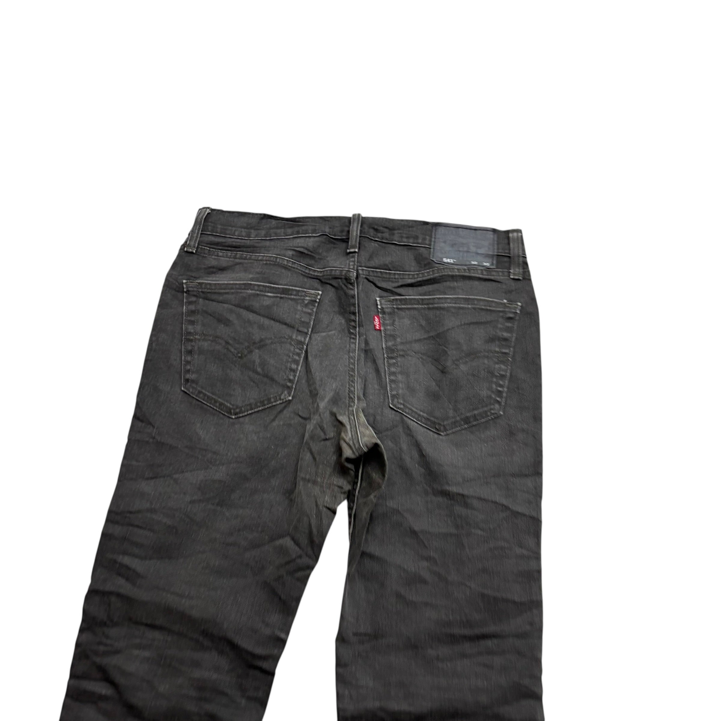 Levis 541 Jeans W32 L31 Mens Brown Athletic Tapered Fit Stretch Denim