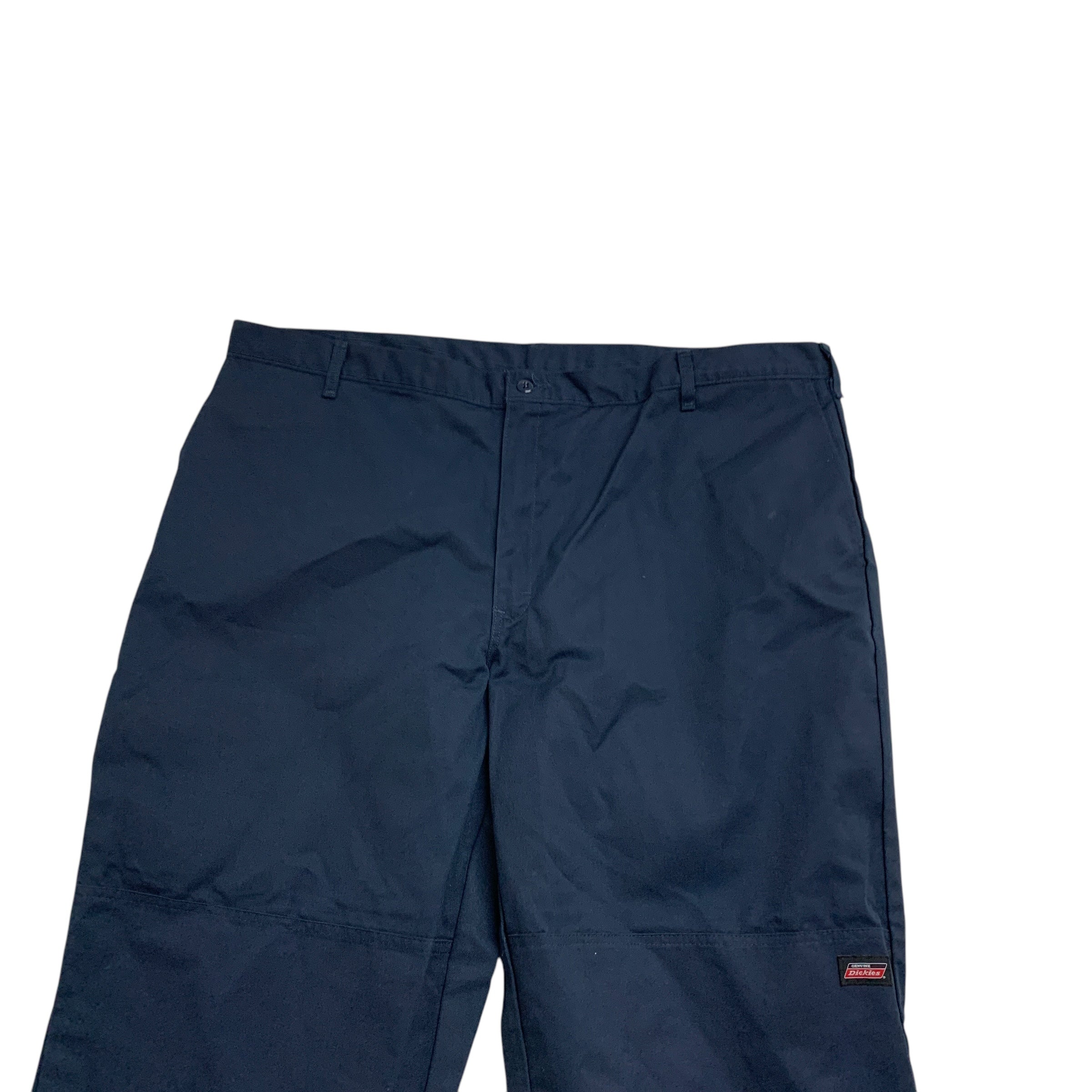 Dickies Double Knee Trousers W46 L30 Mens Blue Pants Baggy Relaxed Fit Workwear