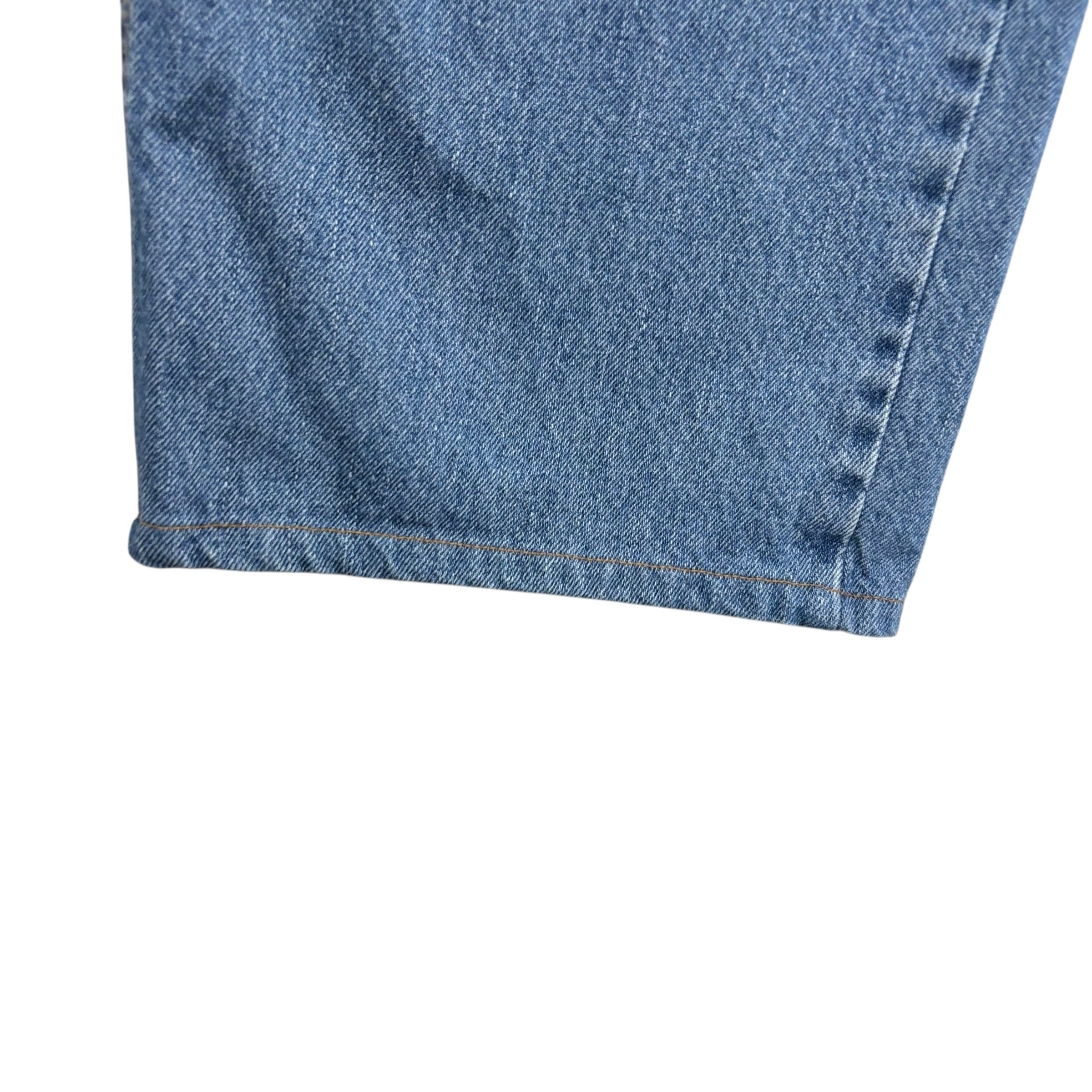 Levis 505 Jeans W40 L27 Mens Mid Blue Relaxed Straight Fit Vintage Denim (E)