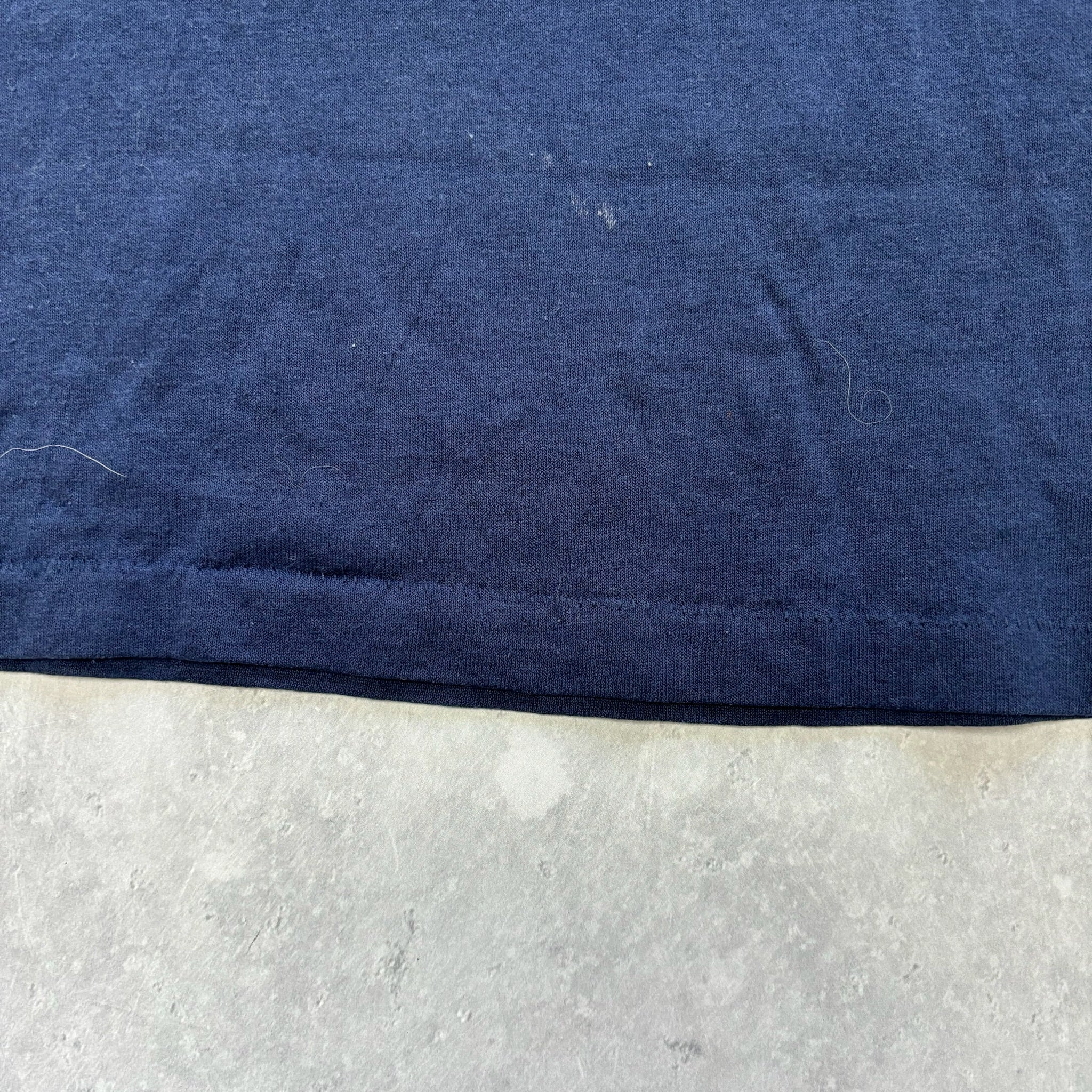 Vintage T Shirt Mens XL Navy Blue Single Stitch Graphic Print 90s USA