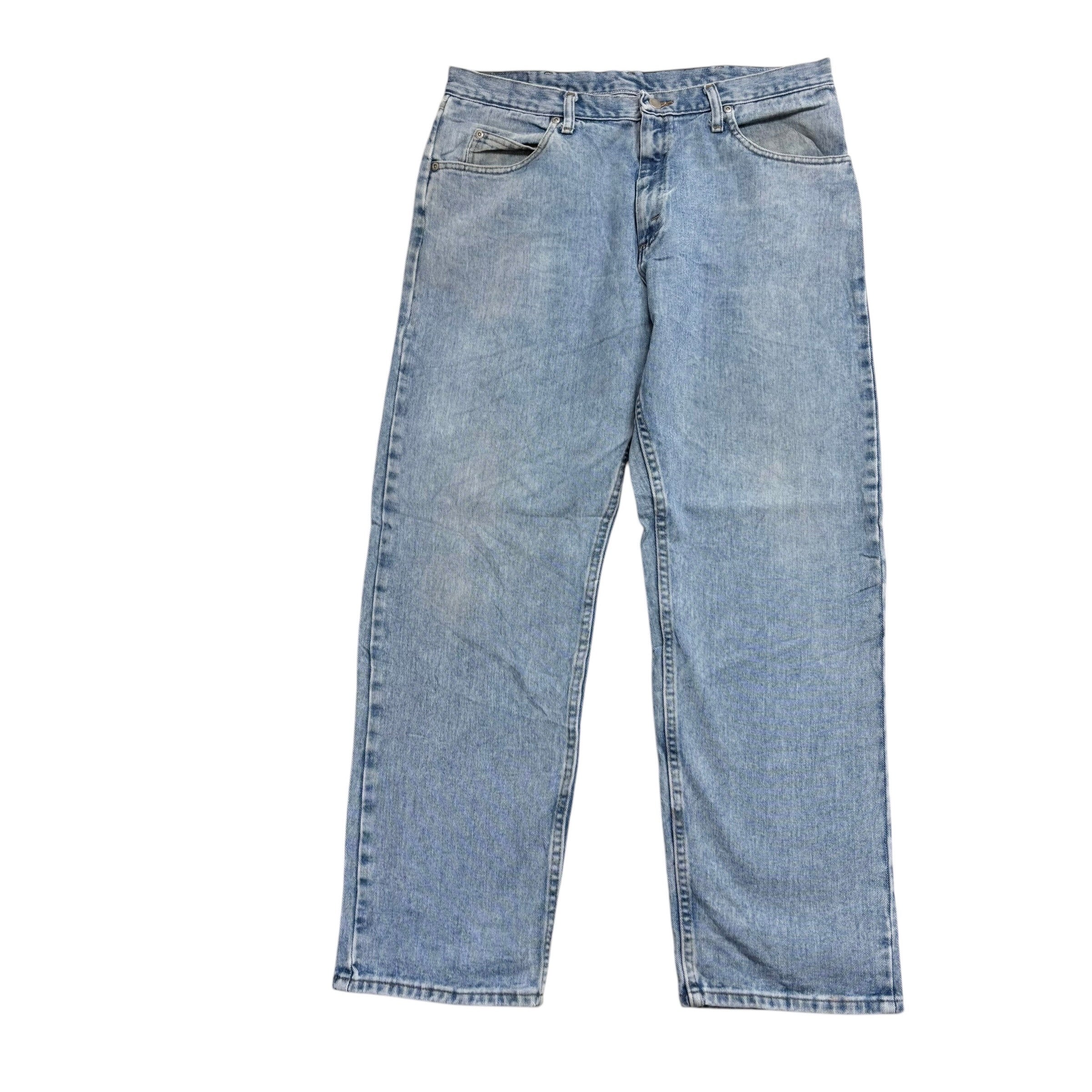 Wrangler Jeans W36 L30 Mens Light Blue Relaxed Straight Fit Denim
