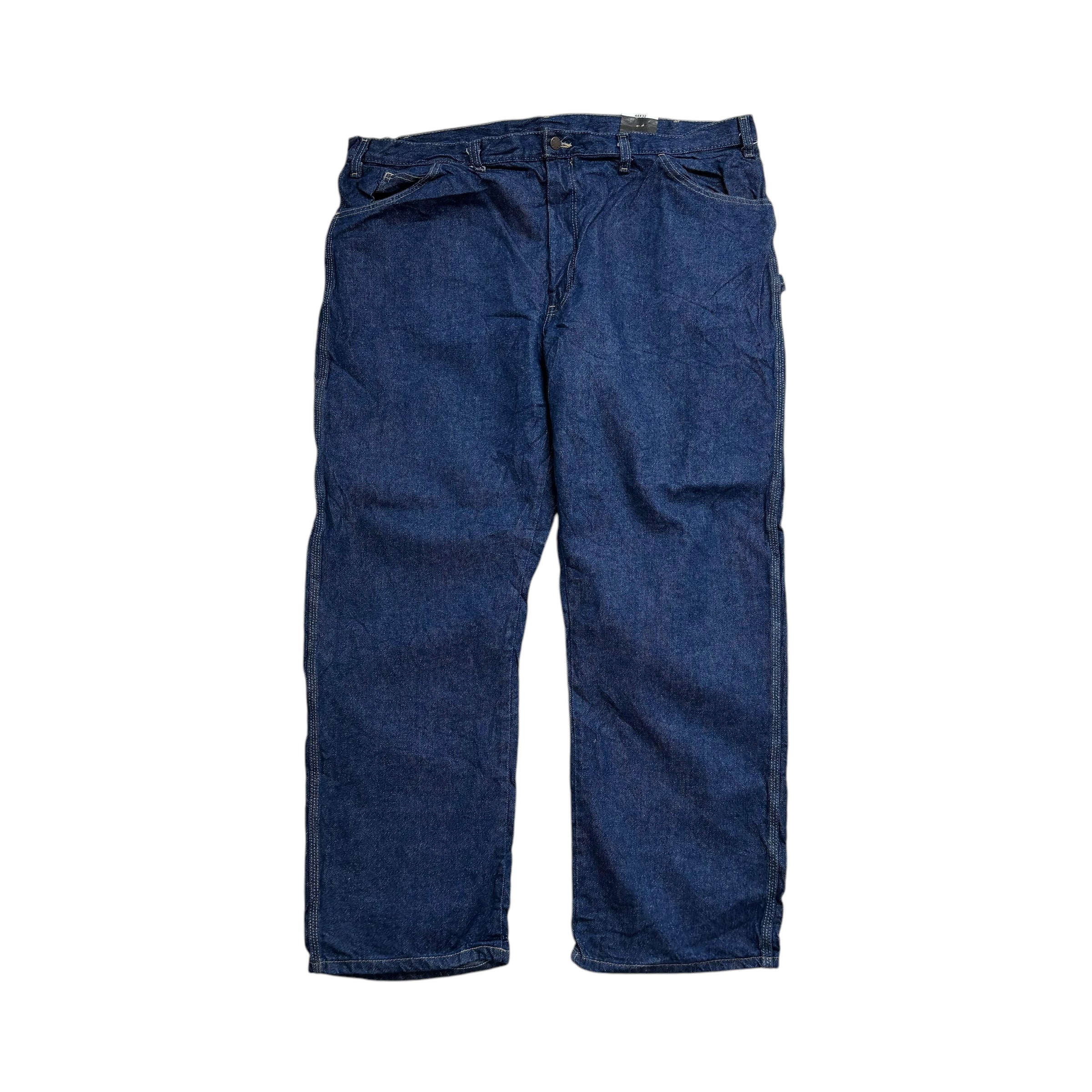 Dickies Carpenter Jeans W44 L32 Mens Dark Blue Relaxed Straight Fit Pants