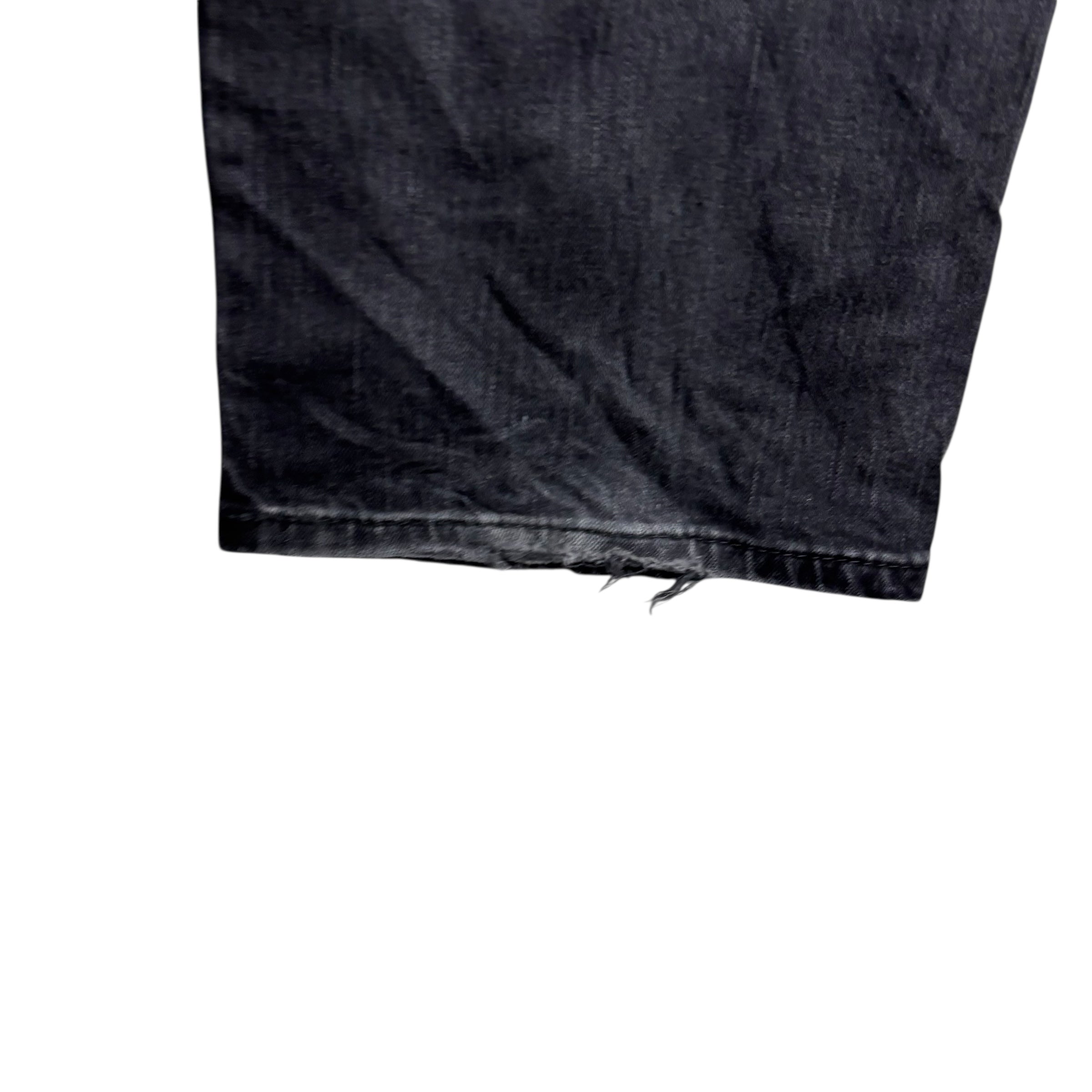 Levis 569 Jeans W38 L32 Mens Black Baggy Relaxed Straight Fit Stretch Denim (F)