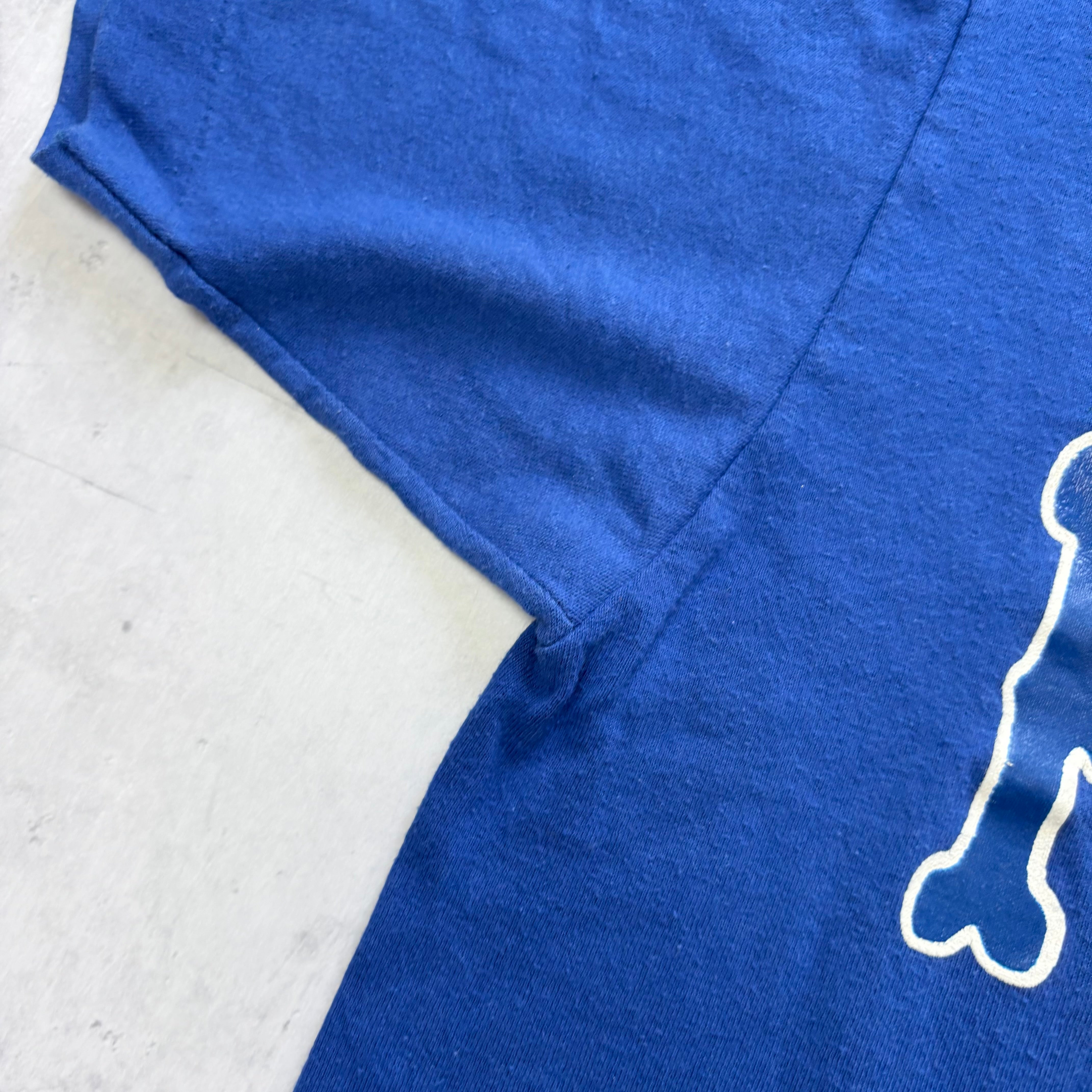 Vintage T Shirt Mens Medium Blue Single Stitch Graphic Print 90s Tourist