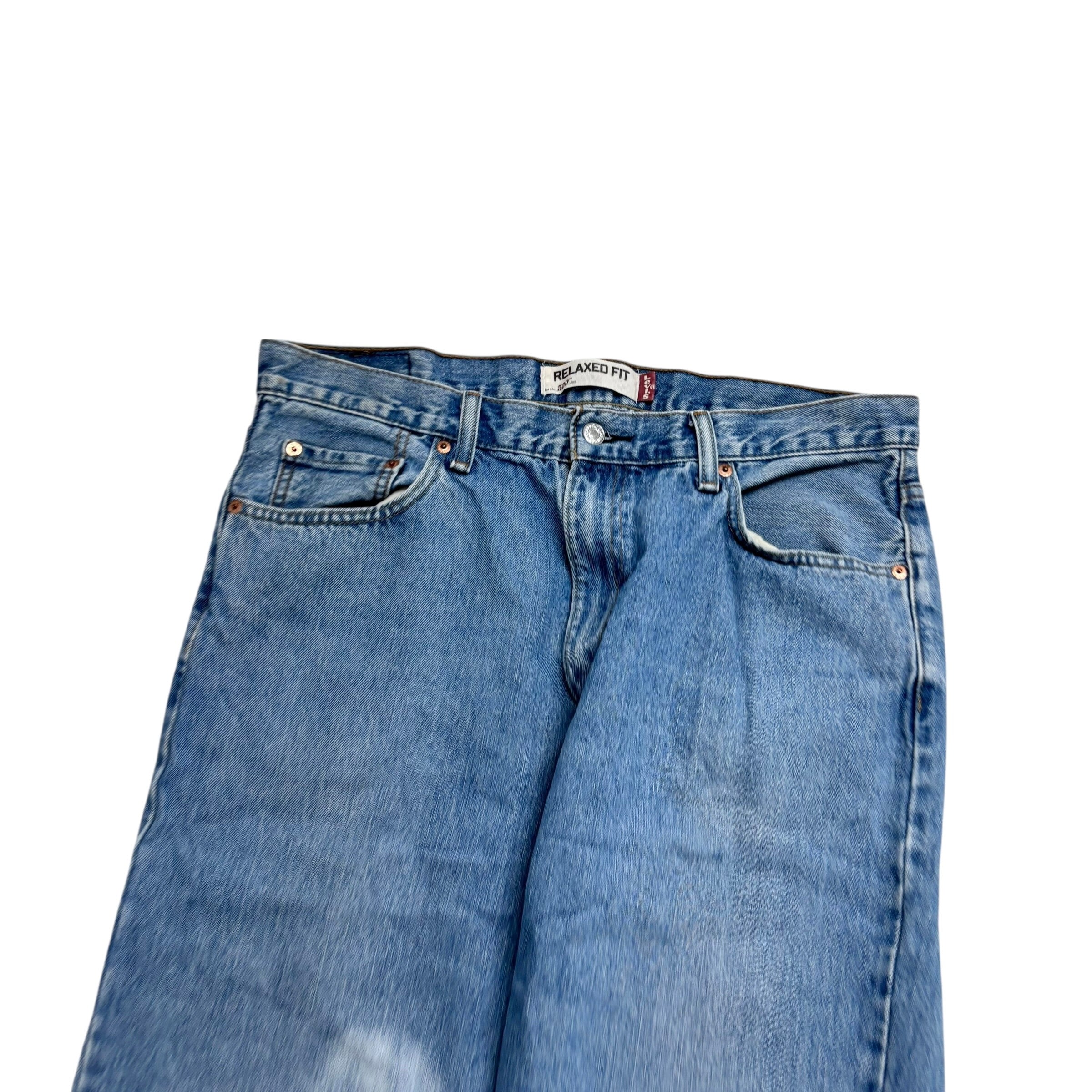 Levis 550 Jeans W36 L32 Mens Light Blue Baggy Relaxed Straight Vintage Denim (F)