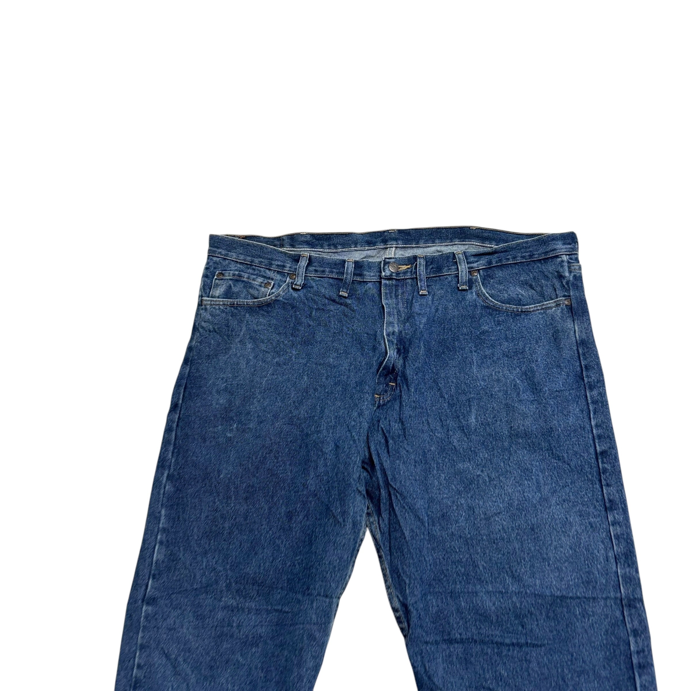 Wrangler Jeans W44 L30 Mens Mid Blue Baggy Relaxed Straight Fit Denim (E)