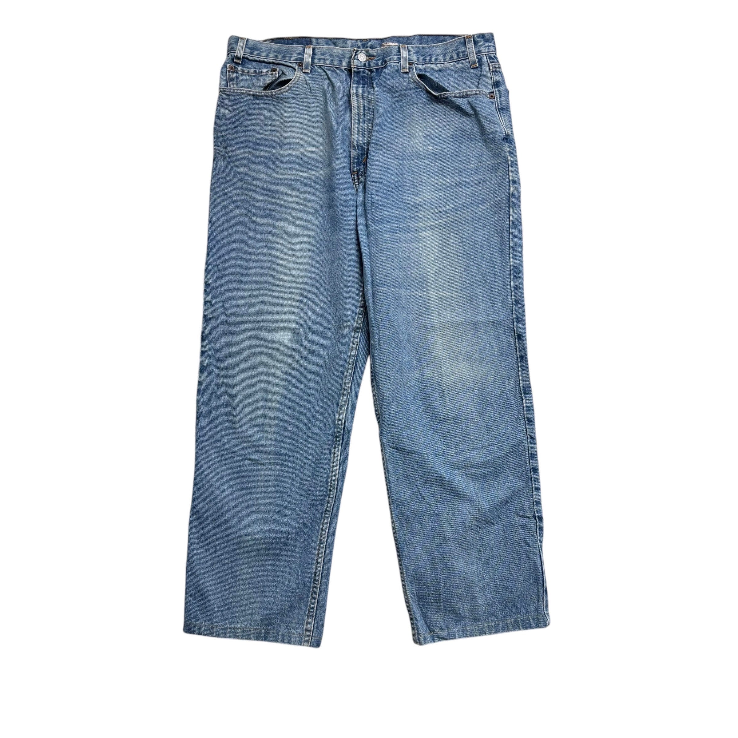Levis Jeans W40 L30 Mens Light Blue Relaxed Straight Fit Vintage Denim (G)