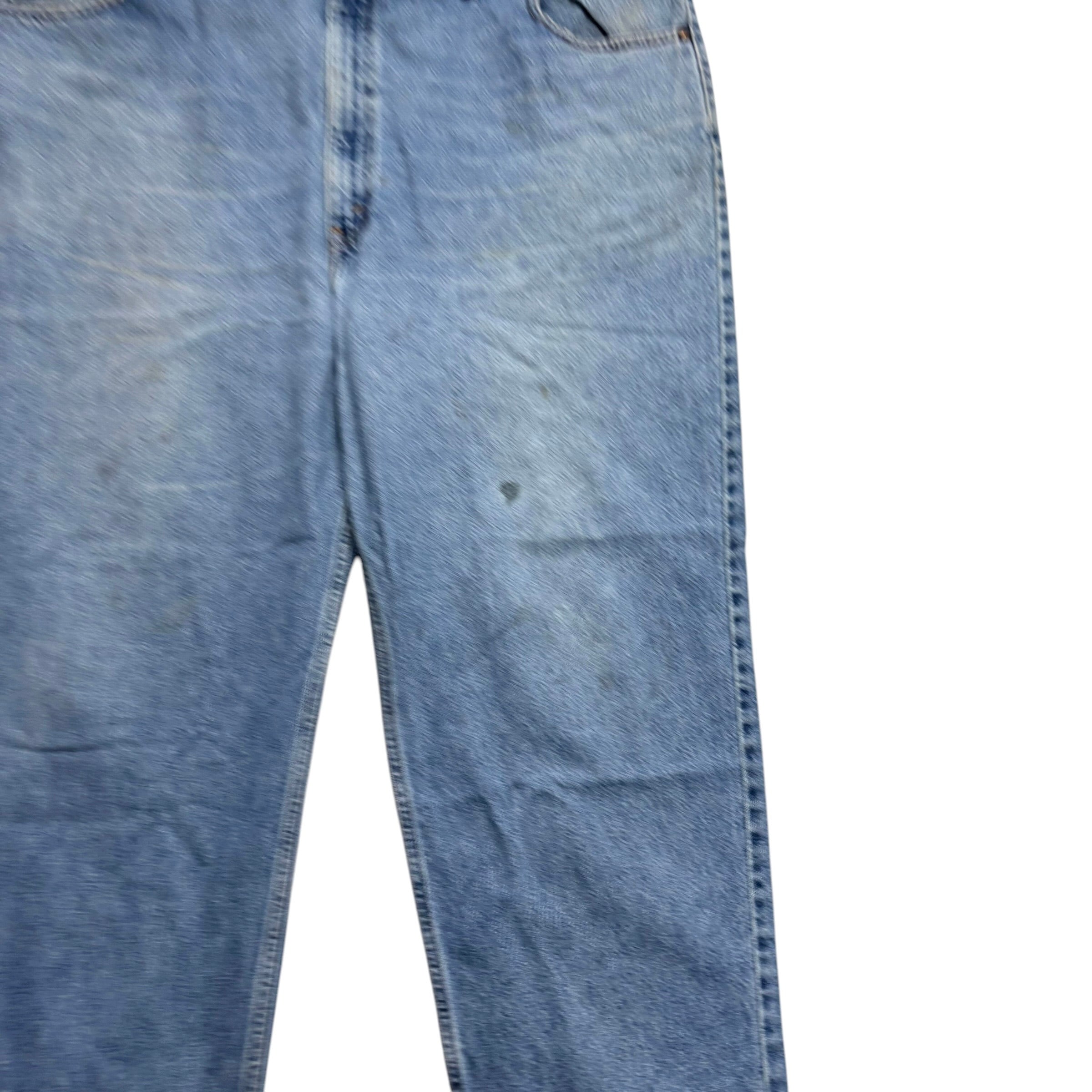 Levis 540 Jeans W46 L30 Mens Light Blue Baggy Relaxed Straight Fit Vintage (F)