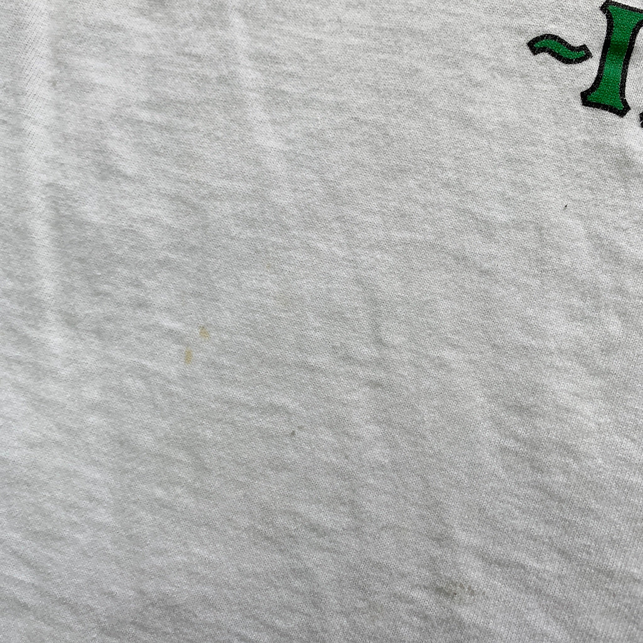 Vintage T Shirt Mens Small White Single Stitch Graphic Print 90s Tourist Ireland