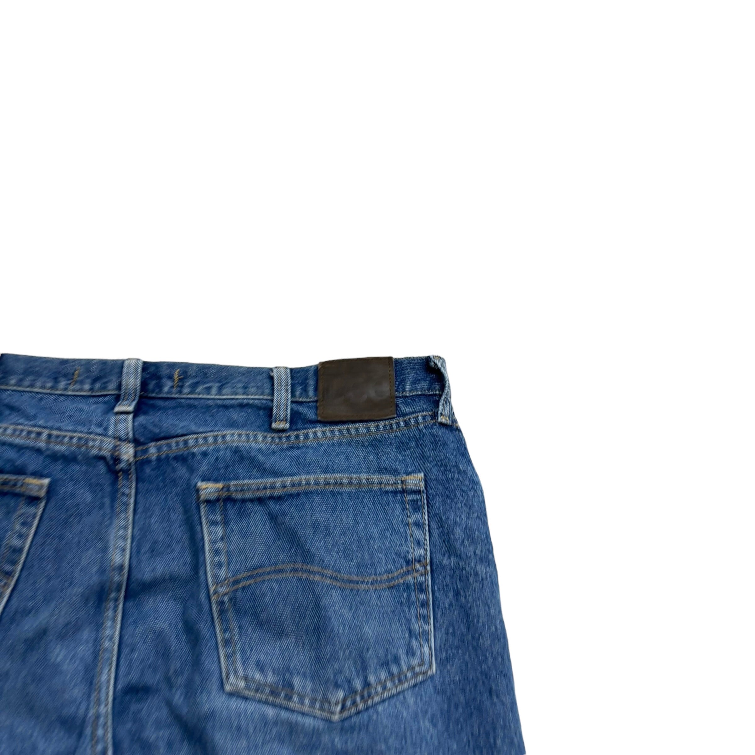 Lee Jeans W38 L32 Mens Mid Blue Regular Straight Fit Vintage Denim