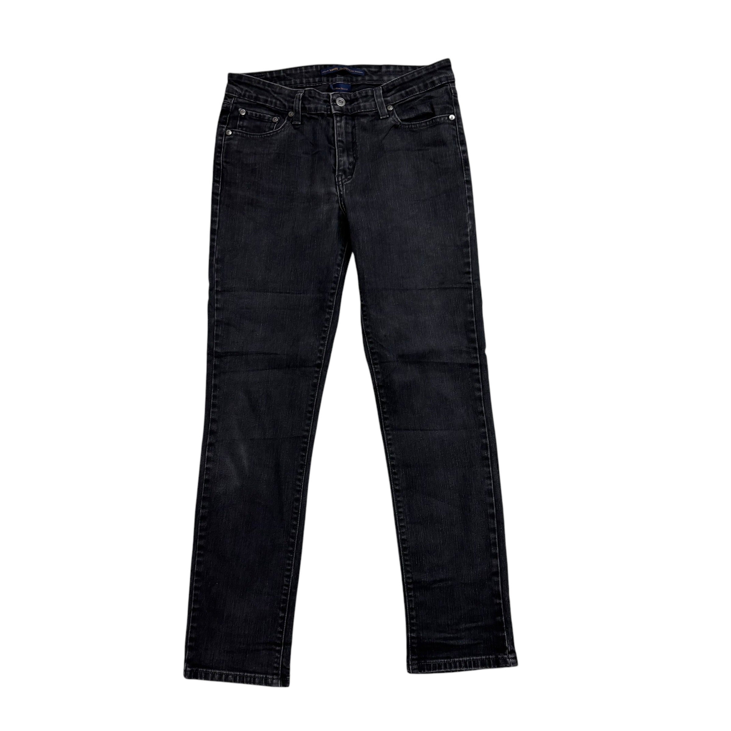 Levis Jeans W30 L30 Womens Black Mid Rise Skinny Fit Stretch Denim
