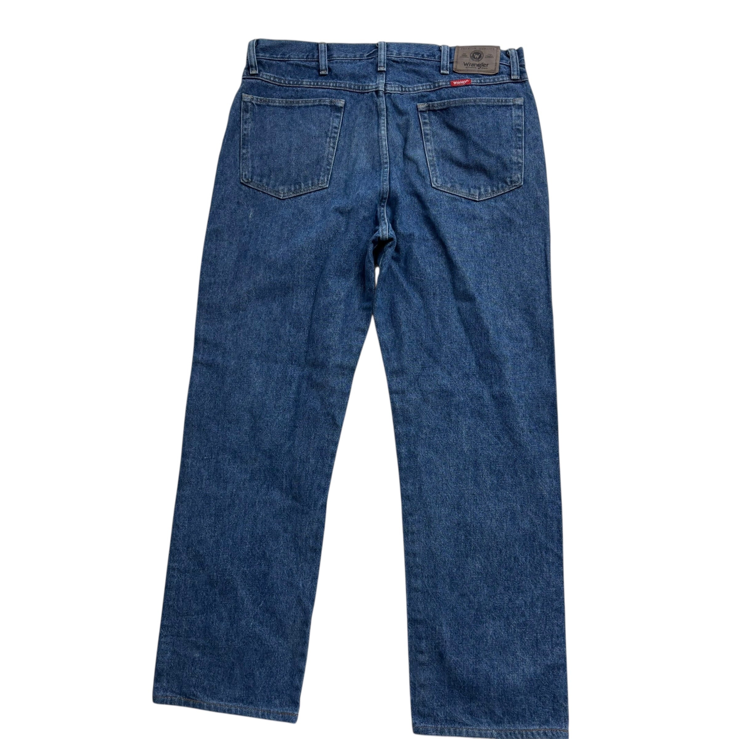 Wrangler Jeans W36 L31 Mens Mid Blue Regular Straight Fit Vintage Denim (F)