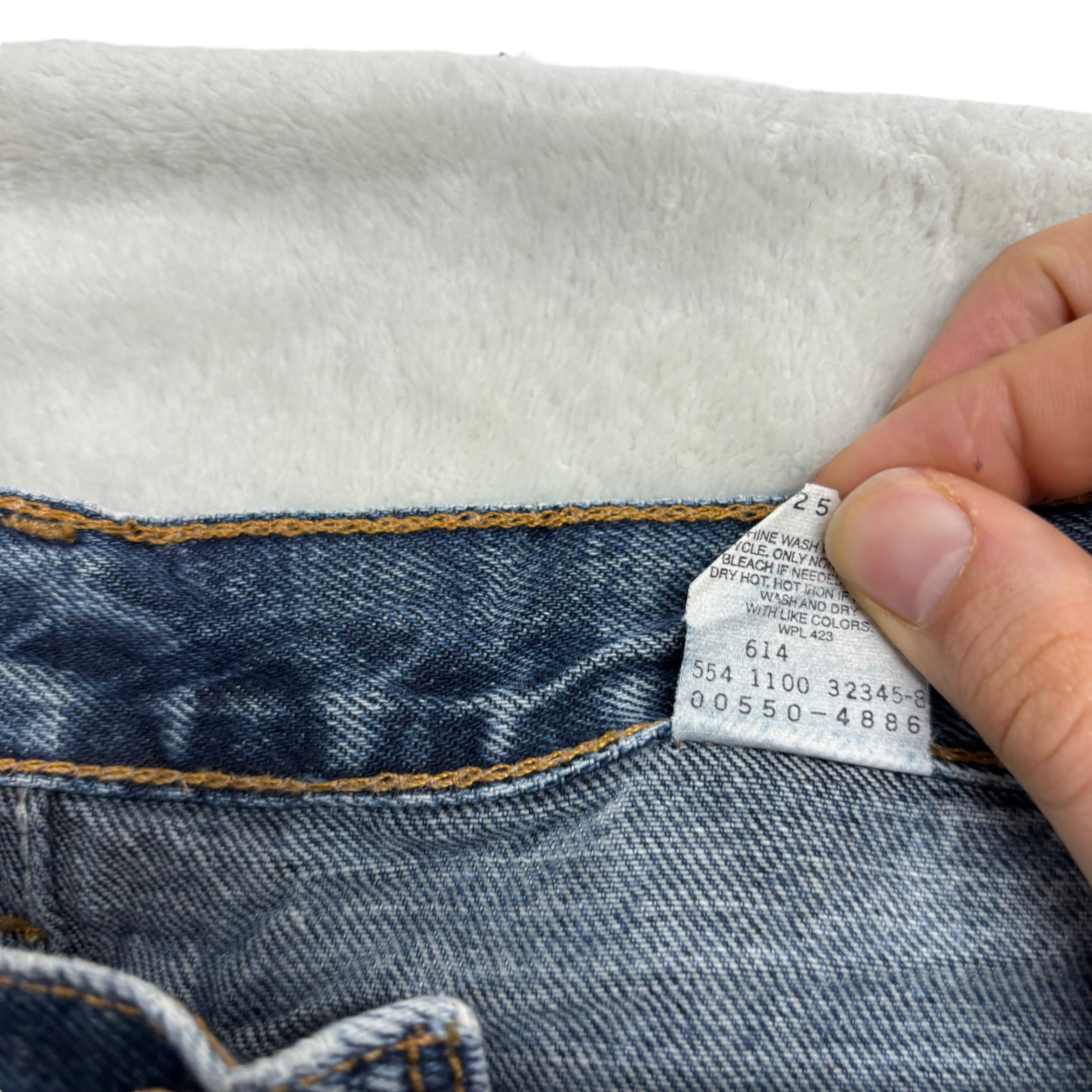 Levis 550 Jeans W38 L30 Mens Mid Blue Relaxed Straight Vintage Made In USA (E)