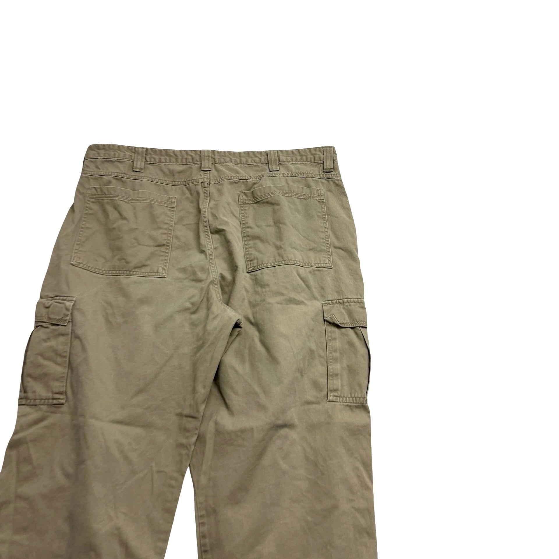 Wrangler Cargo Trousers W42 L32 Mens Beige Relaxed Straight Fit Pants