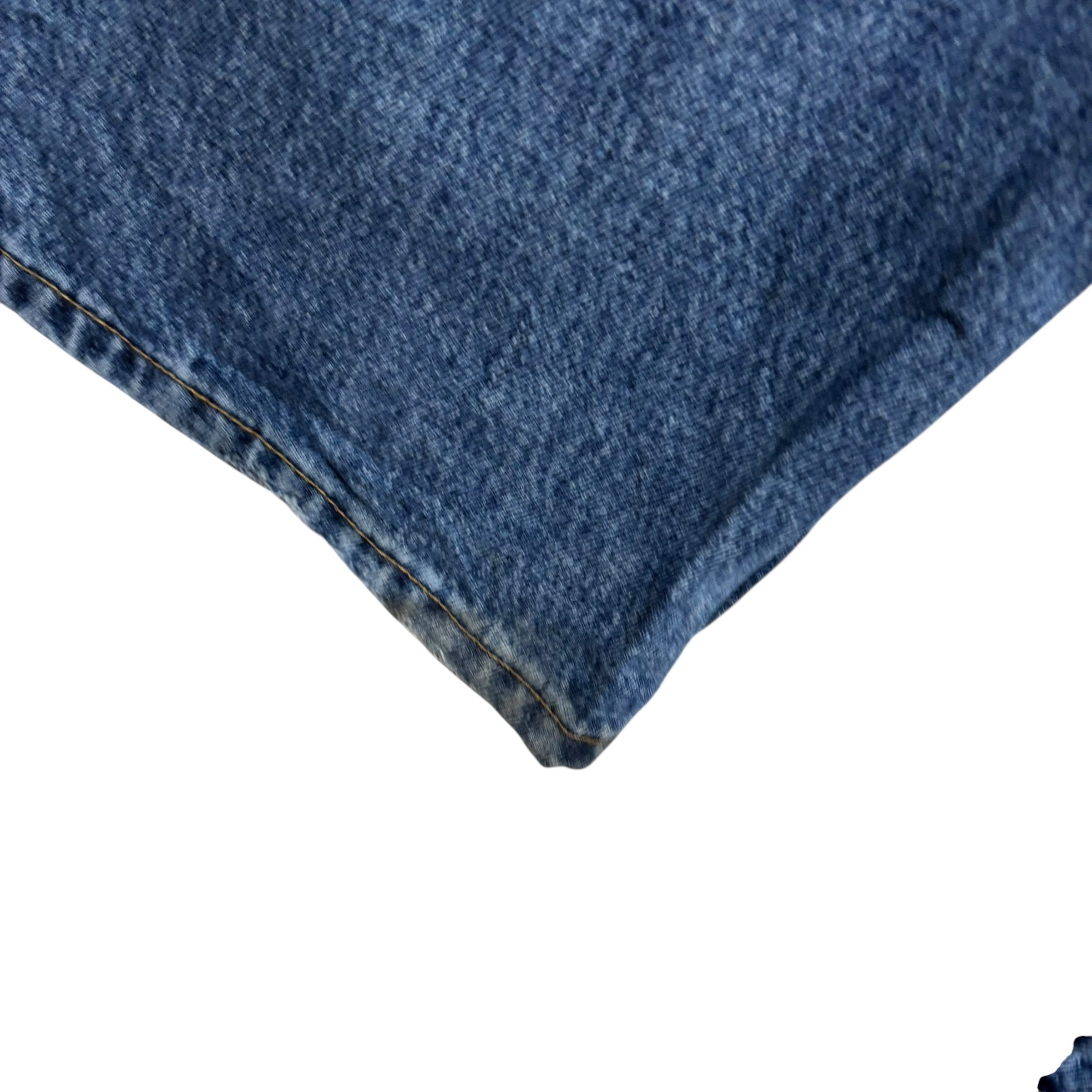 Levis 505 Jeans W50 L32 Mens Mid Blue Regular Straight Fit Denim (F)