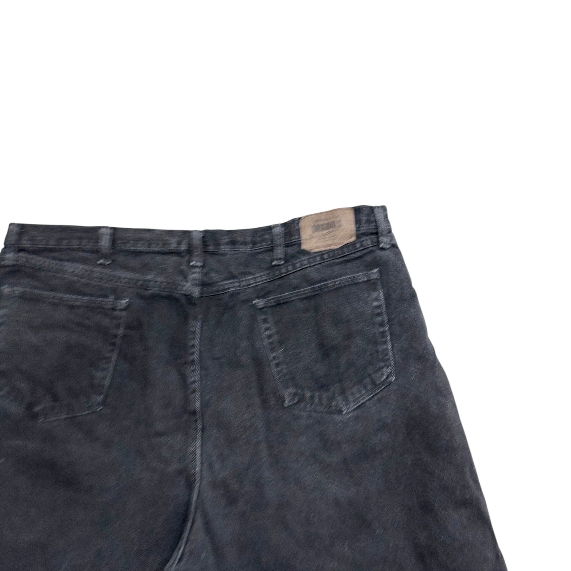 Wrangler Baggy Jorts W44 Mens Denim Shorts Black Relaxed Fit (E)