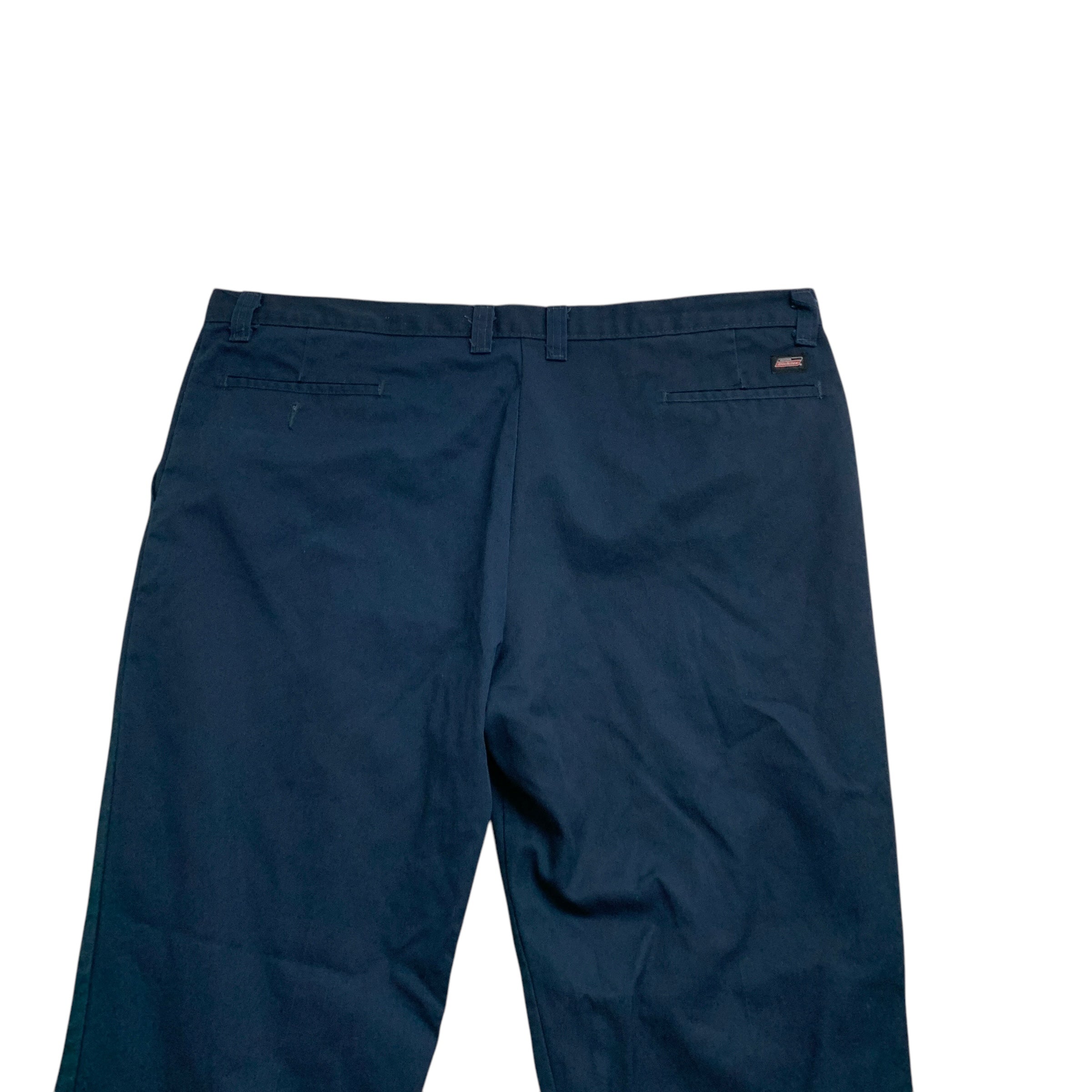 Dickies Trousers W44 L30 Mens Navy Blue Pants Relaxed Straight Fit Workwear